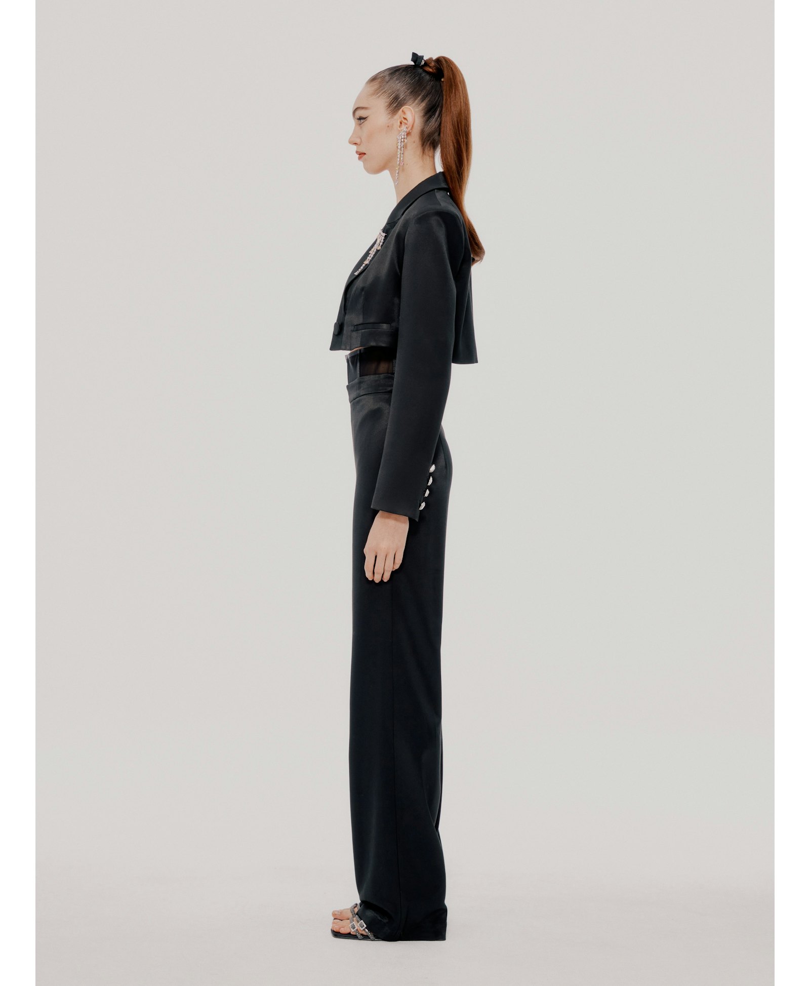Black Cari Pants (Final Sale) in Black made by Nana Jacqueline