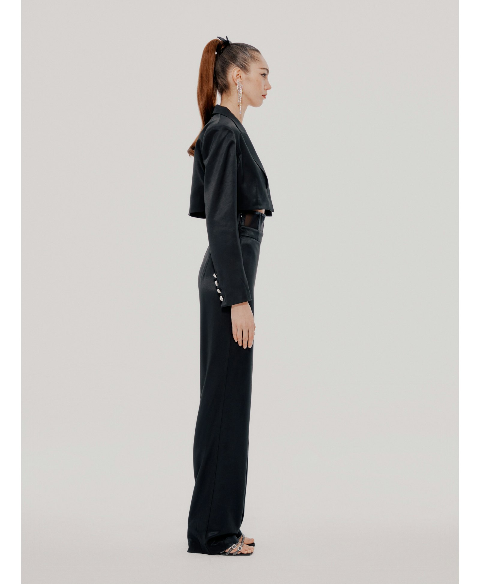 Black Cari Pants (Final Sale) in Black made by Nana Jacqueline