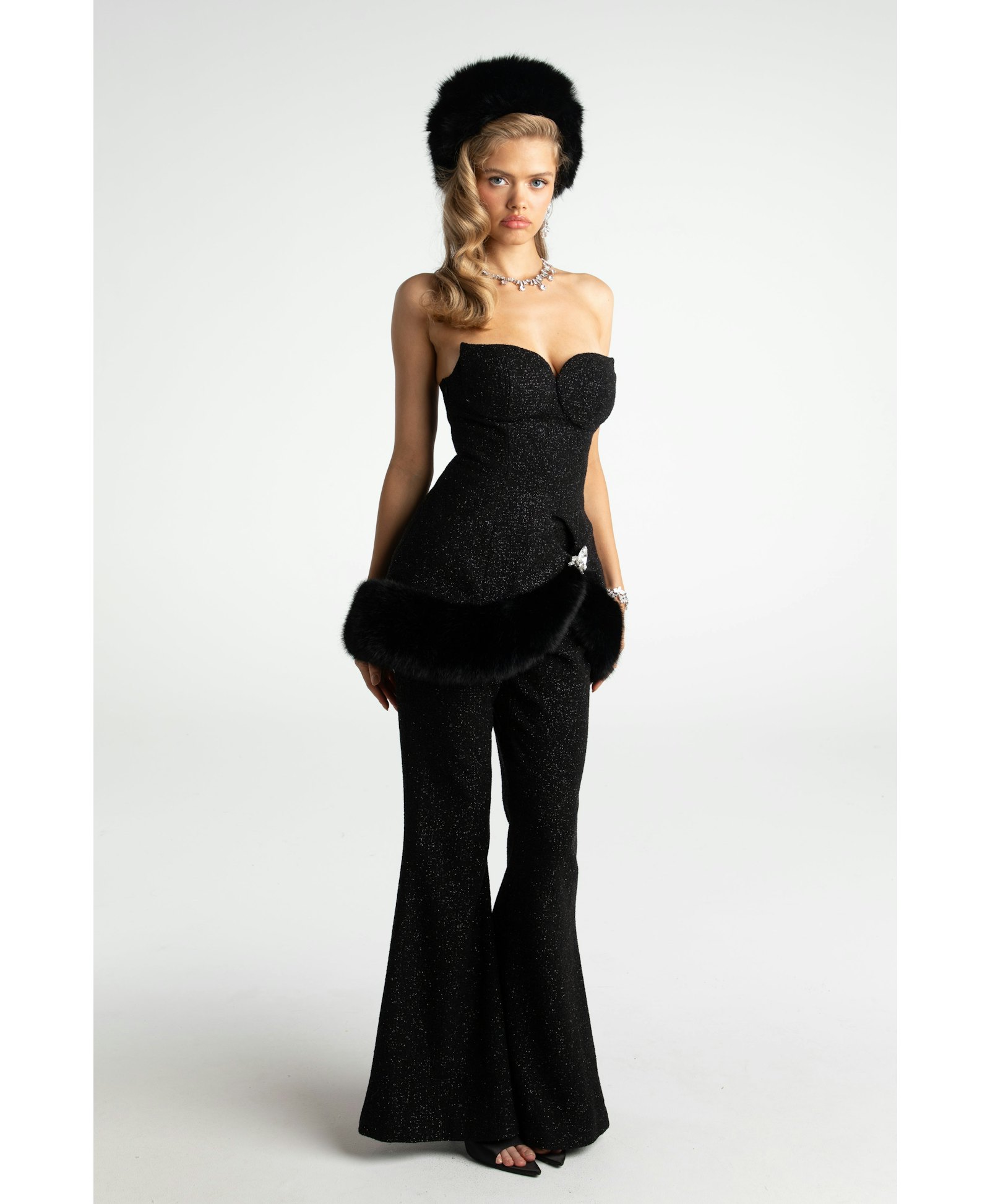 Cara Silk Pants (Black) (Final Sale) made by Nana Jacqueline