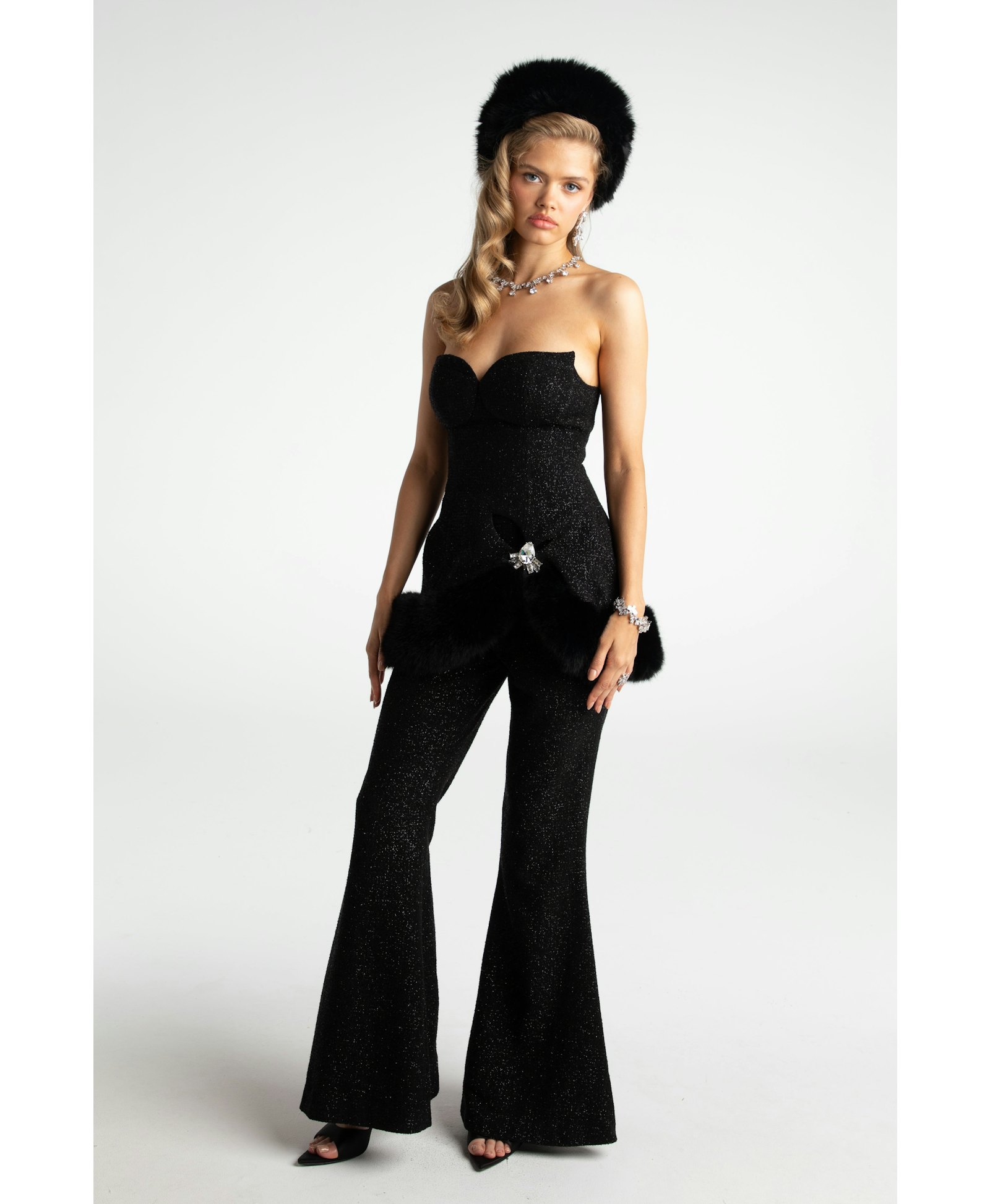 Cara Silk Pants (Black) (Final Sale) made by Nana Jacqueline