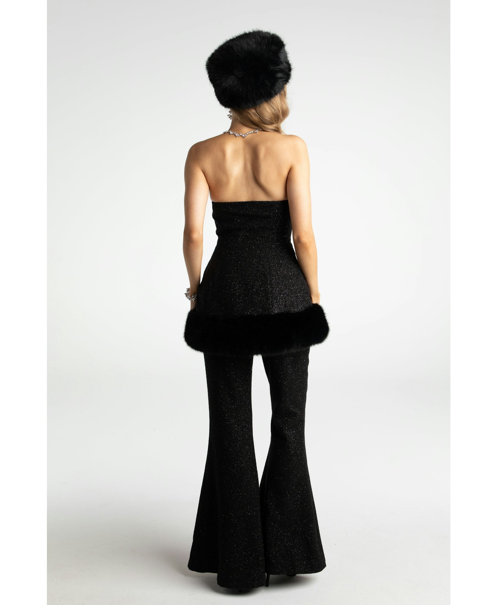 Cara Silk Pants (Black) (Final Sale) made by Nana Jacqueline