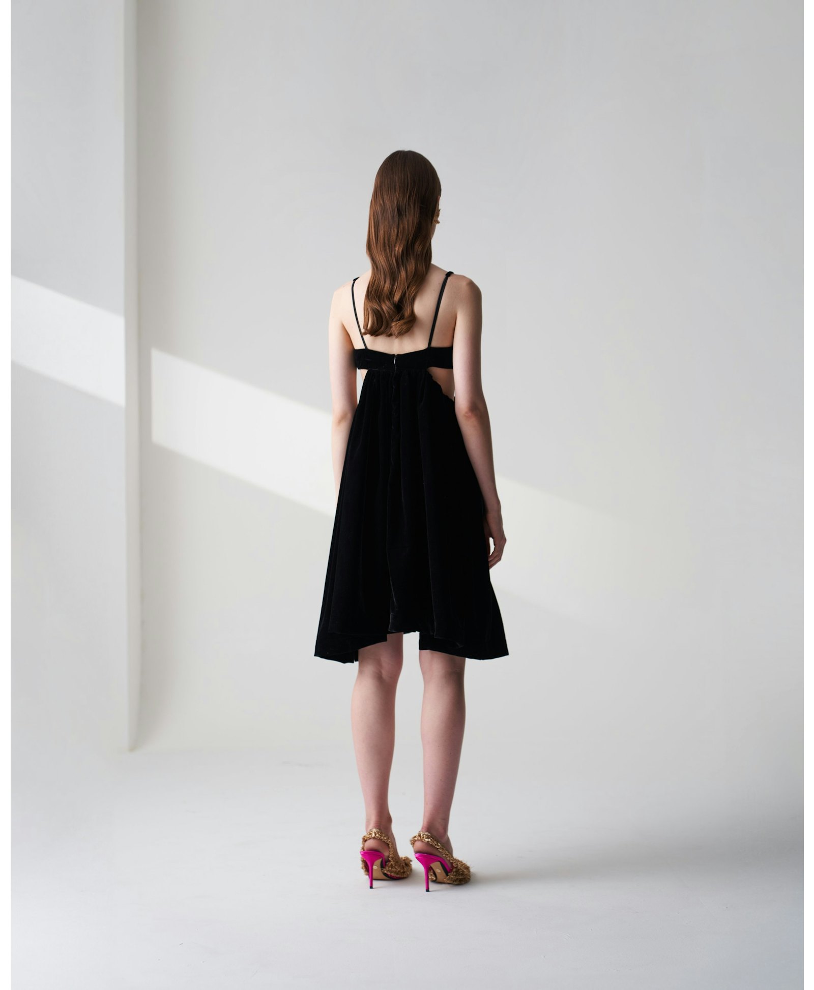 Black Velvet Dress made by Szabo Sihag