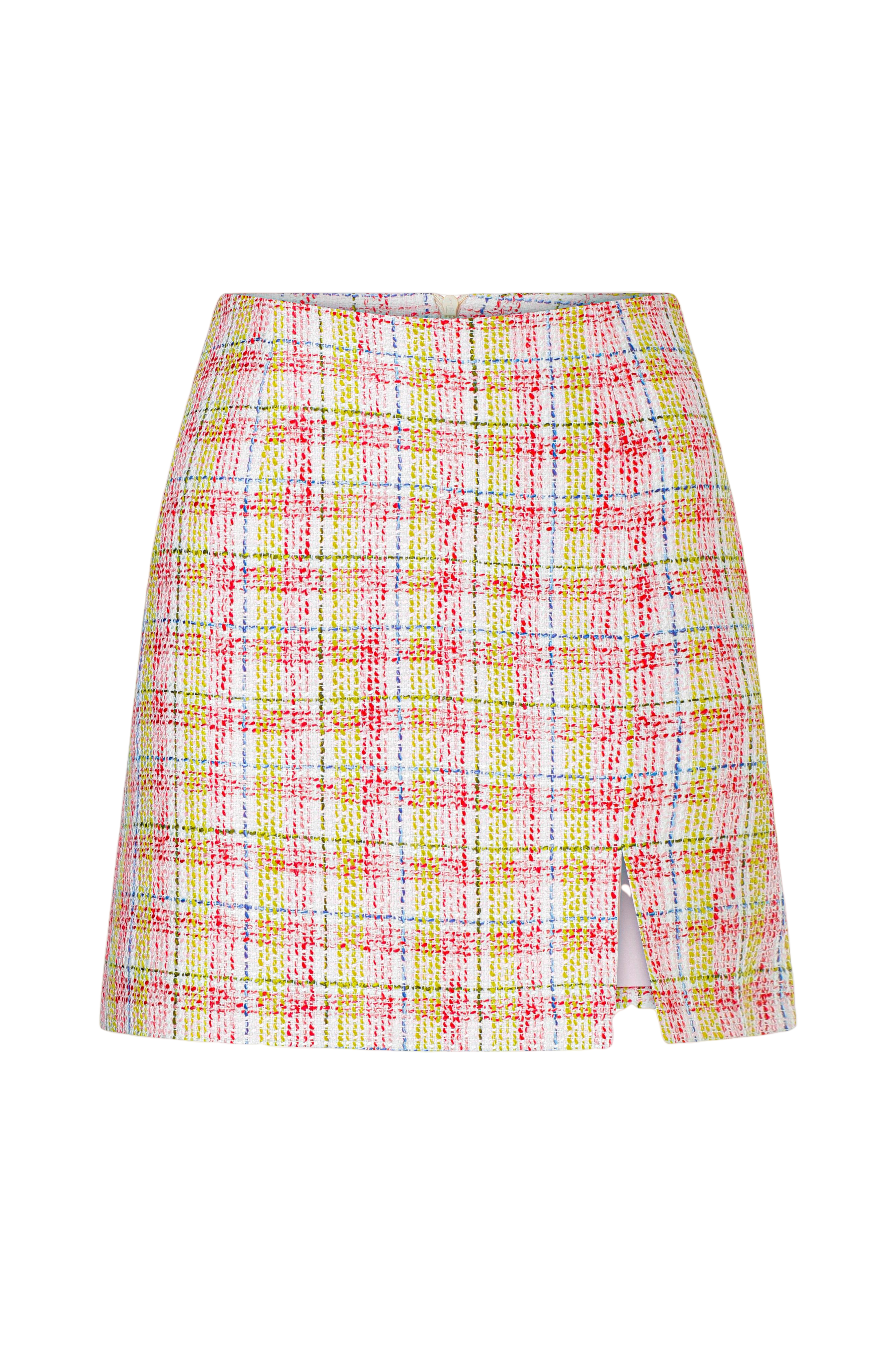 Nazli Ceren Irma Cotton Tweed A-line Skirt
