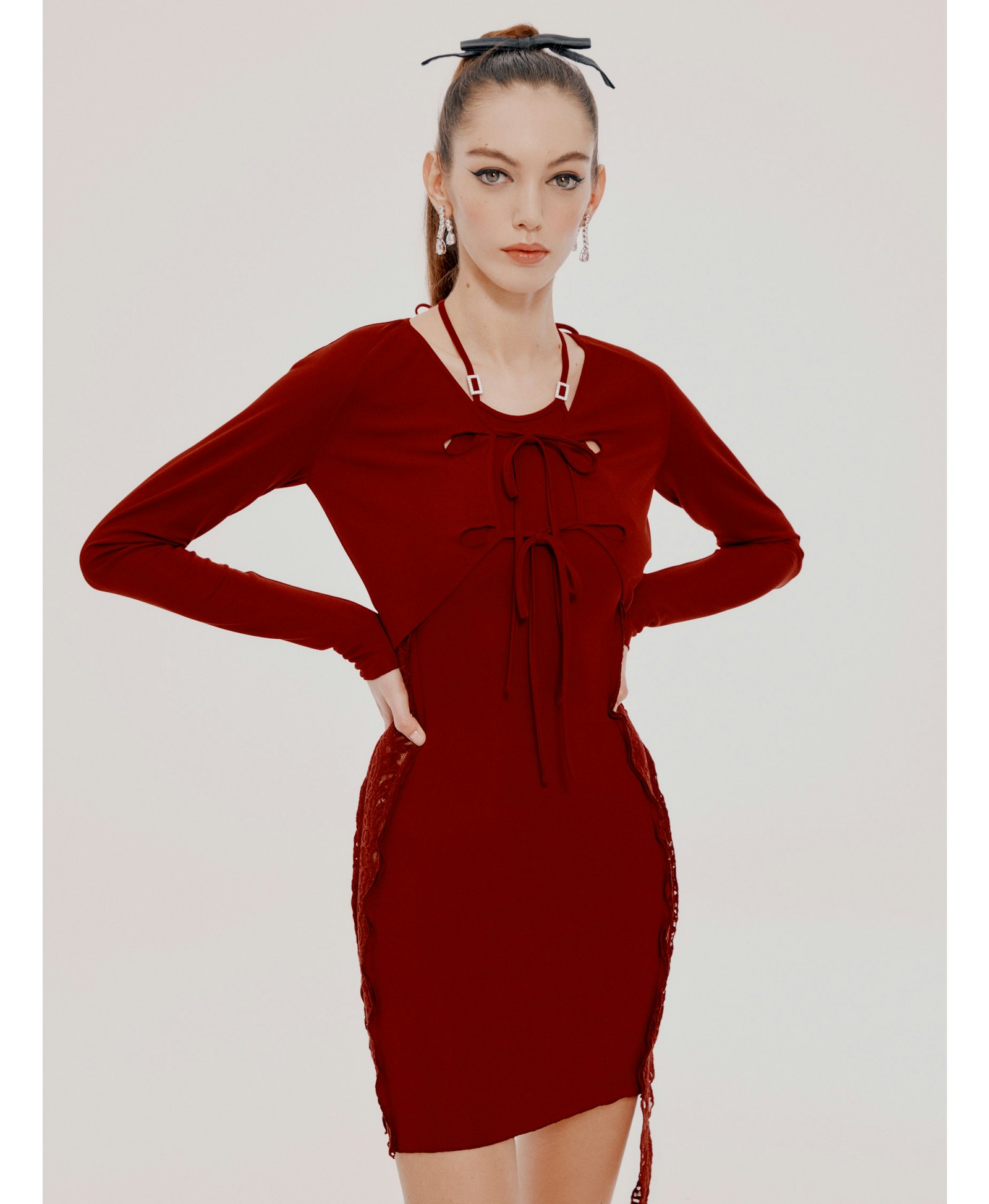 Red Sade Dress (Final Sale) made by Nana Jacqueline