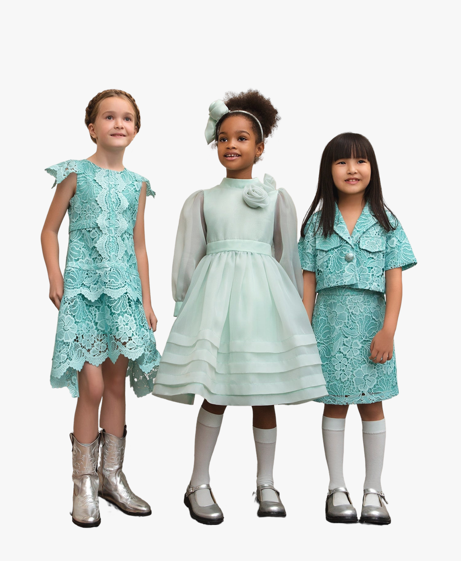 Floral Lace Girls Outfit | 2 Pieces made by Mama Luma