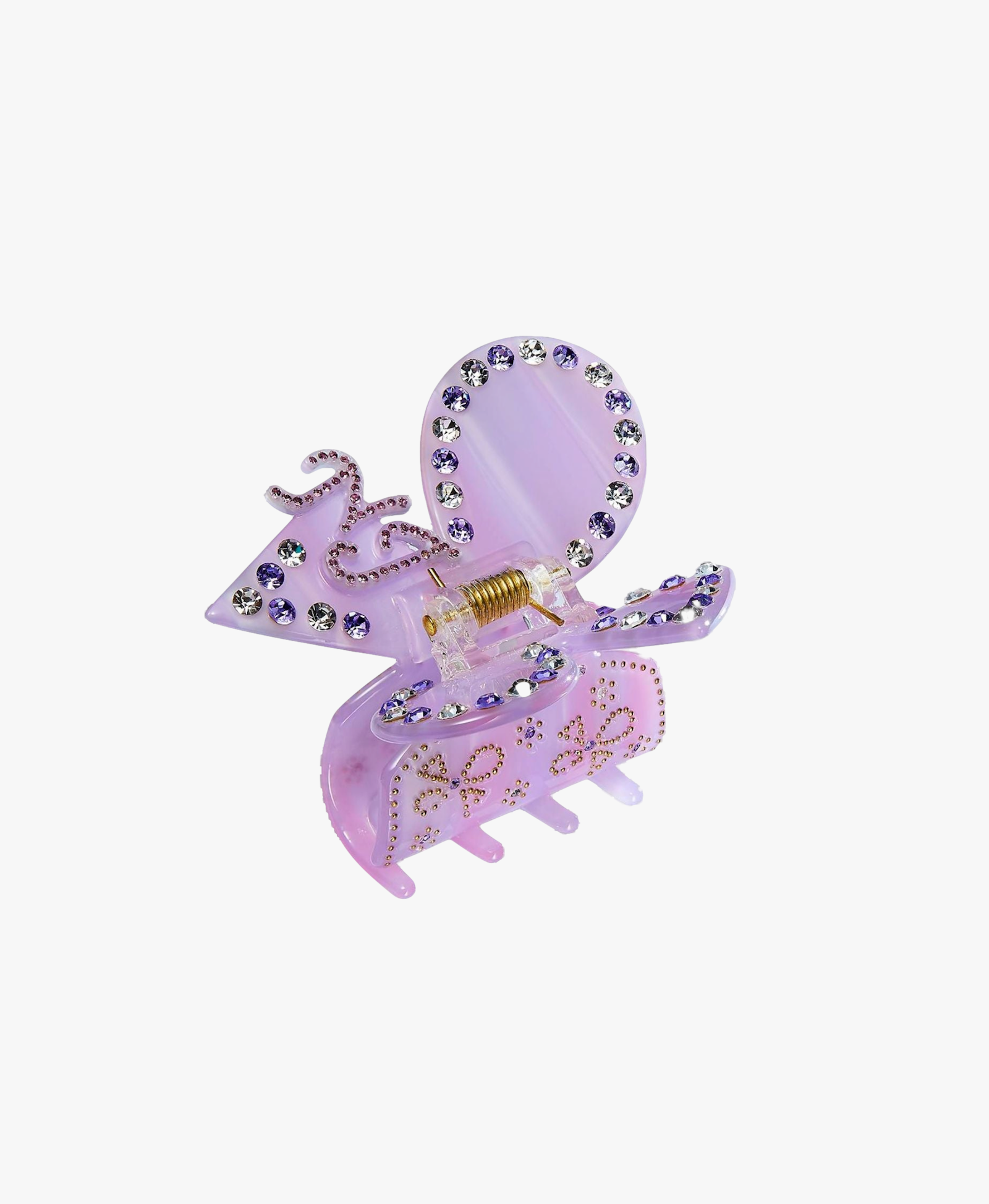 Chloe Crystal Butterfly Claw Clip (Purple) in Purple made by Nana Jacqueline
