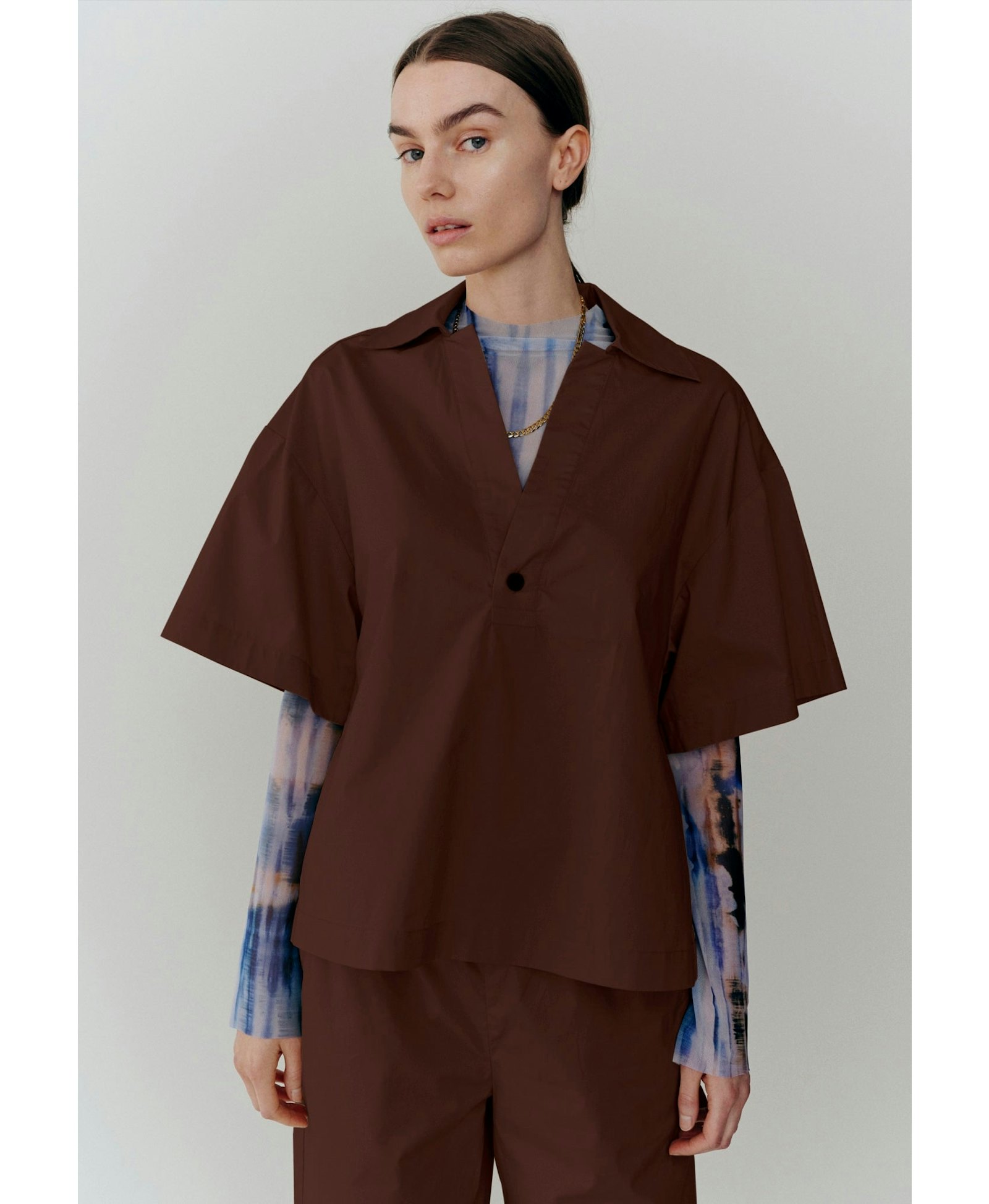 Ditte Shirt - Brown made by HERSKIND