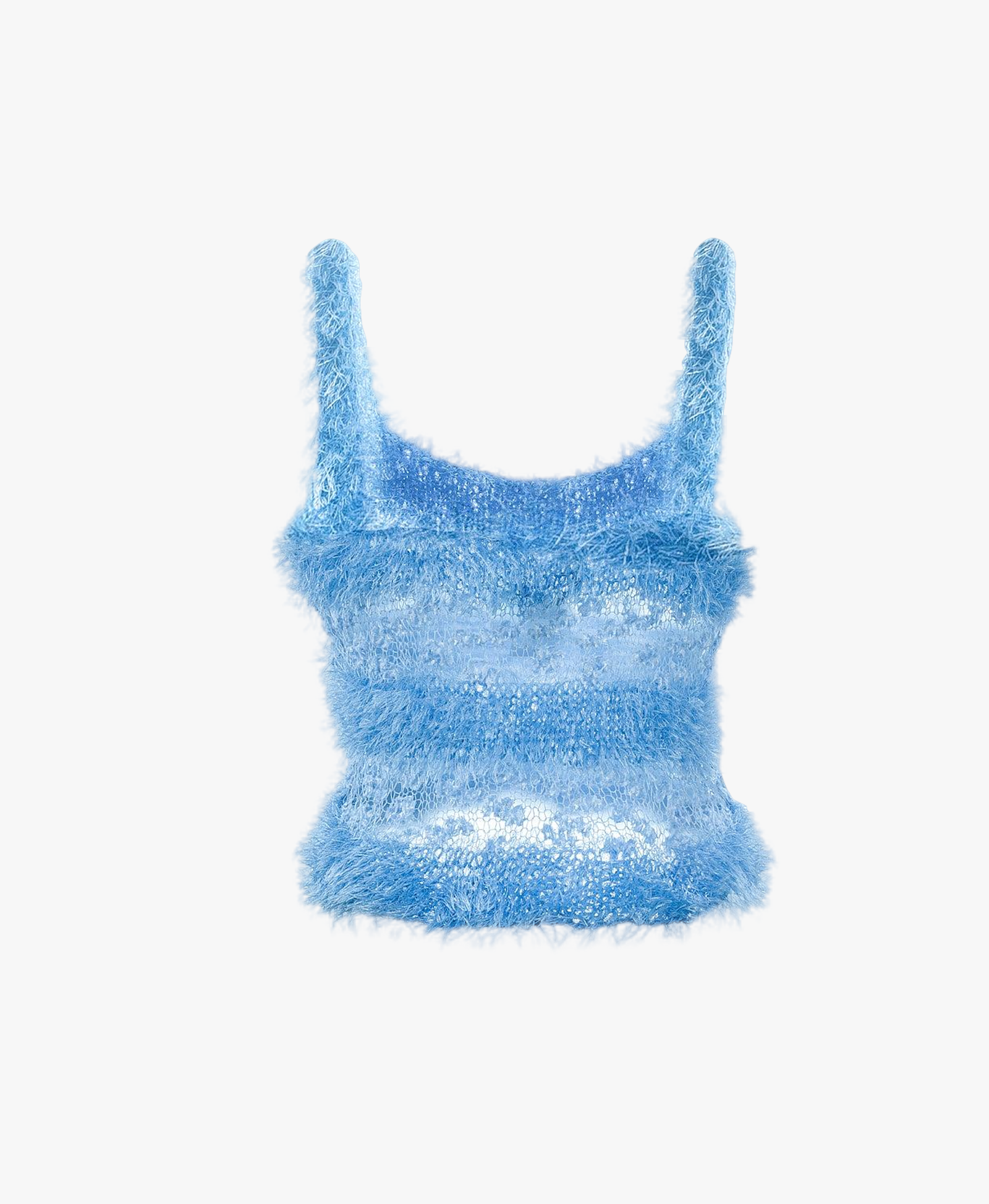 Baby Blue Handmade Knit Top made by ANDREEVA