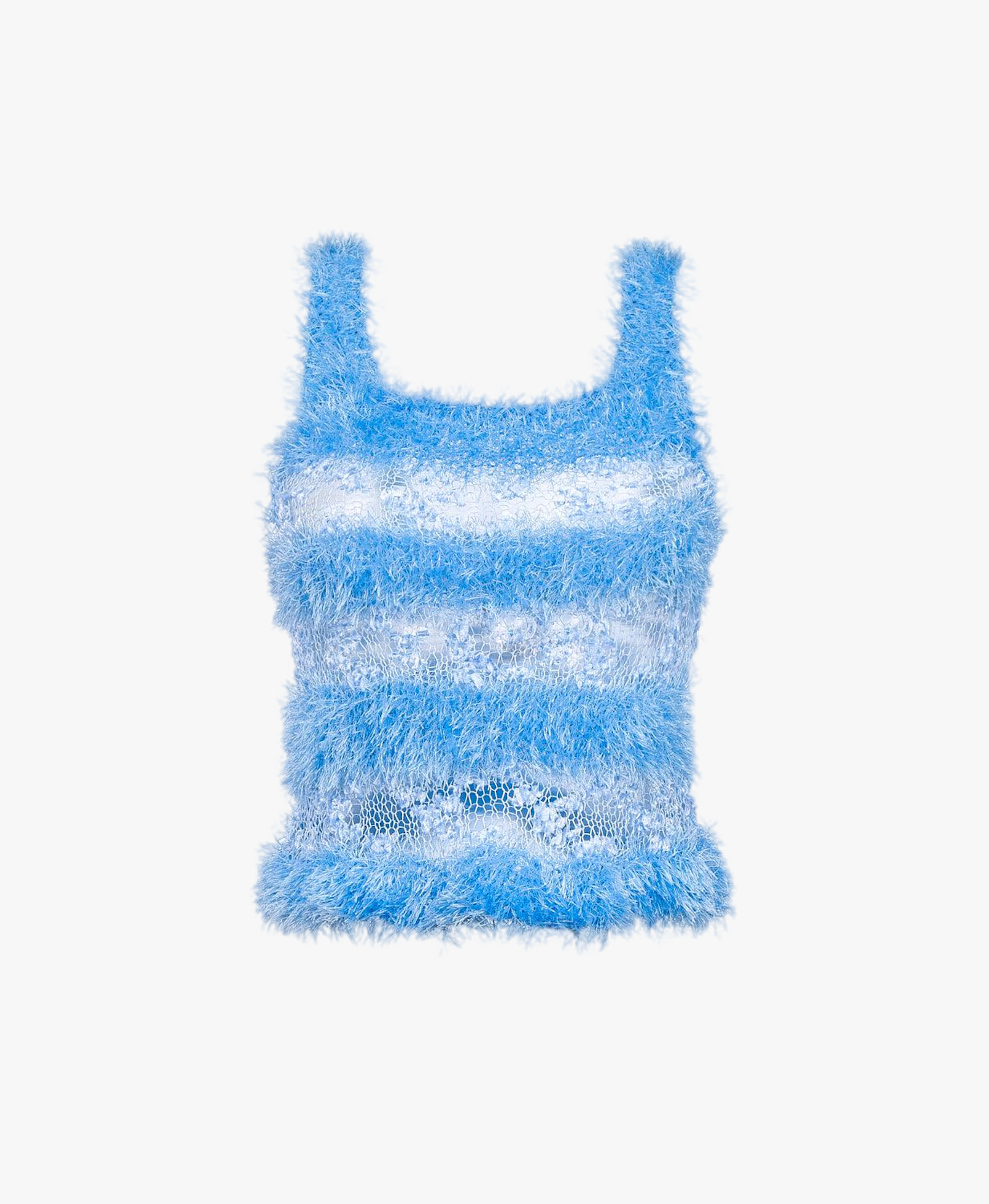 Baby Blue Handmade Knit Top made by ANDREEVA