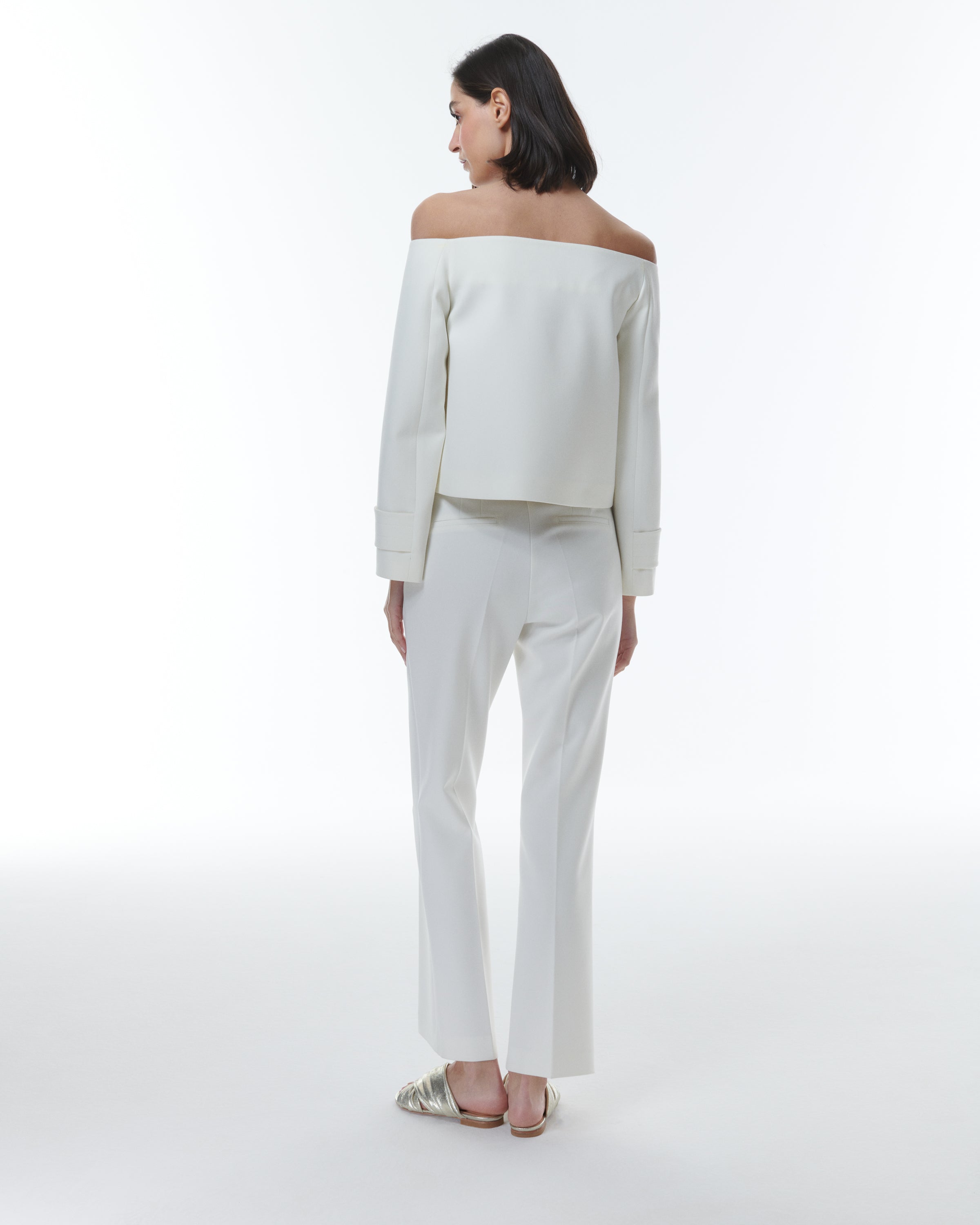 Shop Theo The Label Daphne Off In White