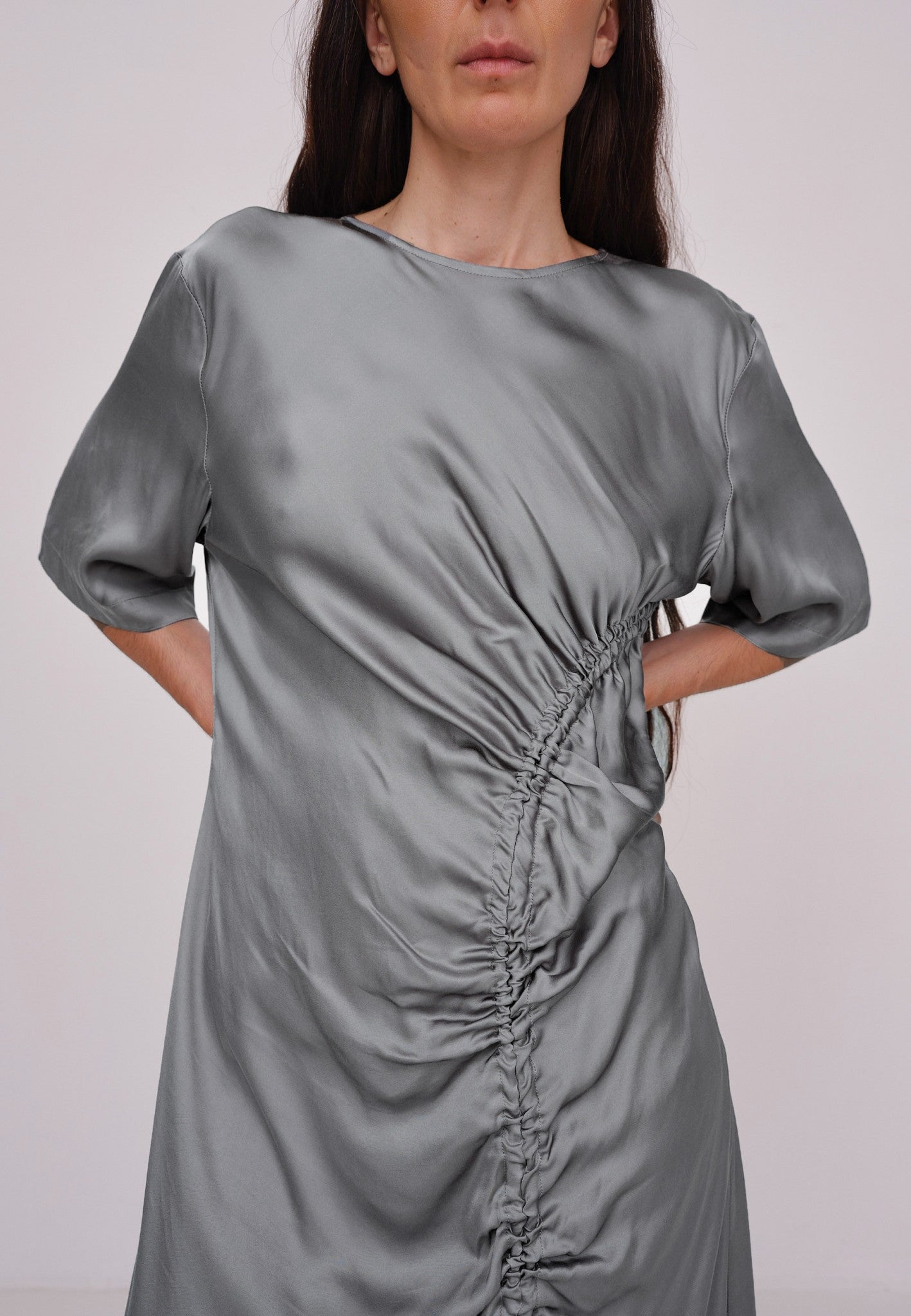 Shop Herskind Sabastian Dress In Grey
