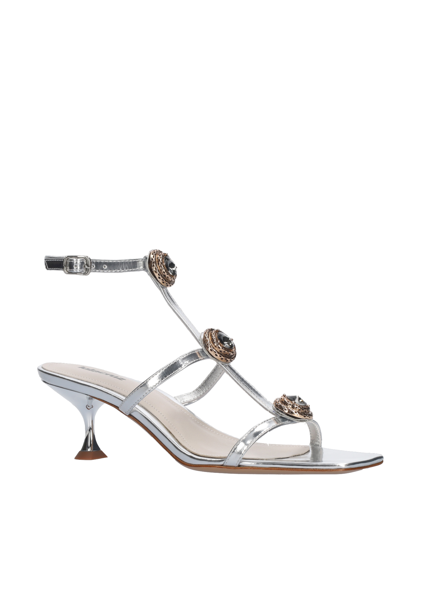 Lola Cruz Shoes Lya Sandals 55 In Silver