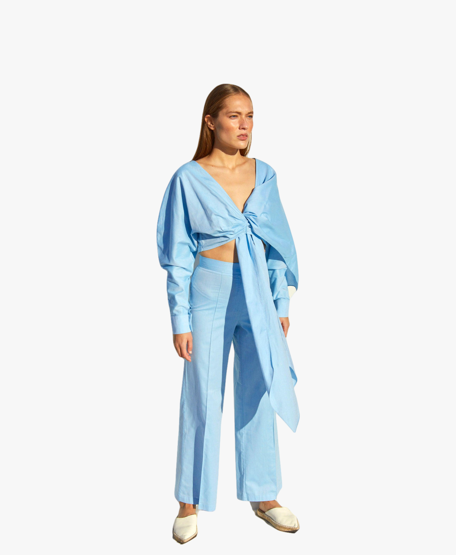 Angy Blouse in Blue in Blue made by Nazli Ceren