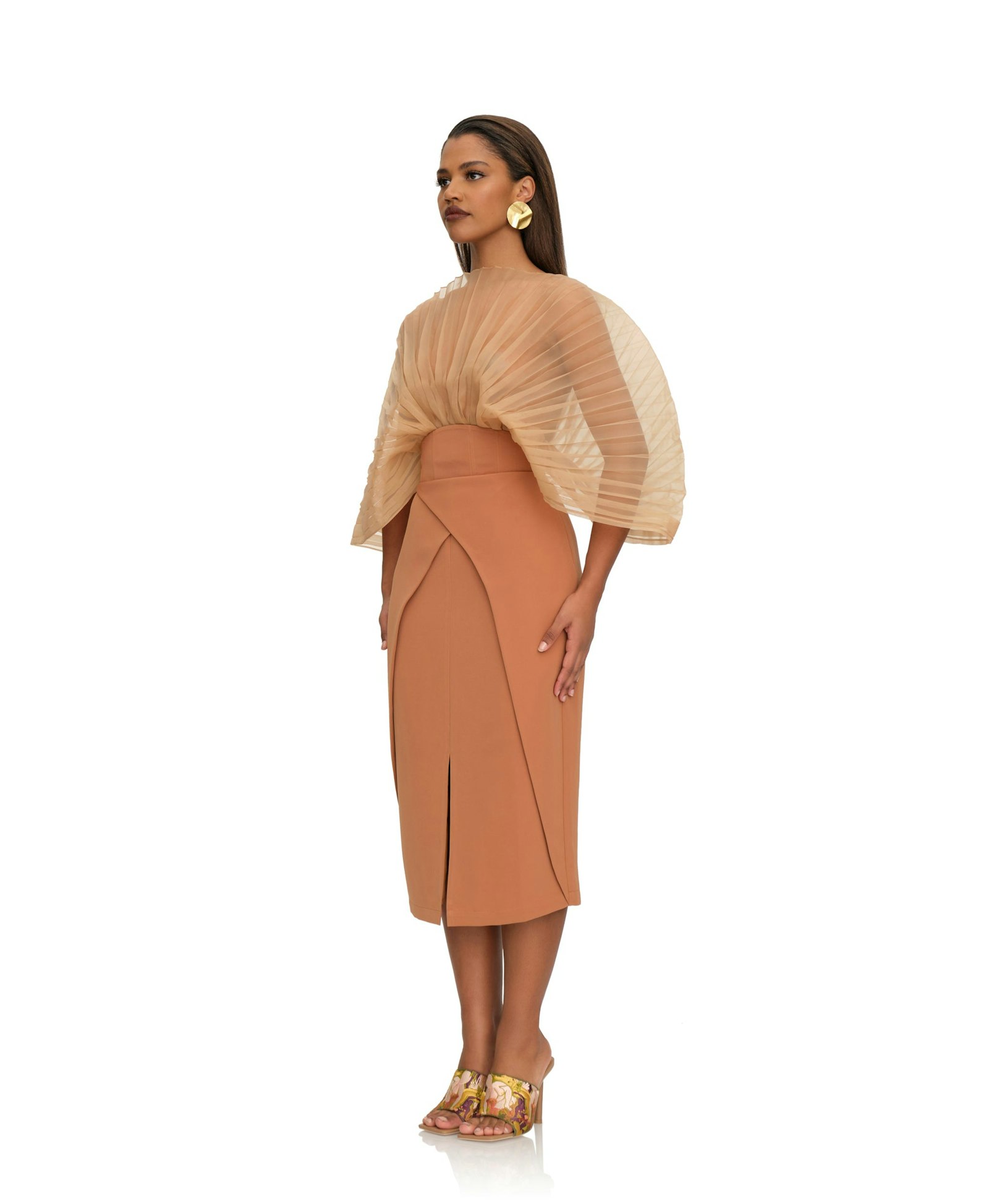 SITA CORSET SKIRT - DUST made by Andrea Iyamah