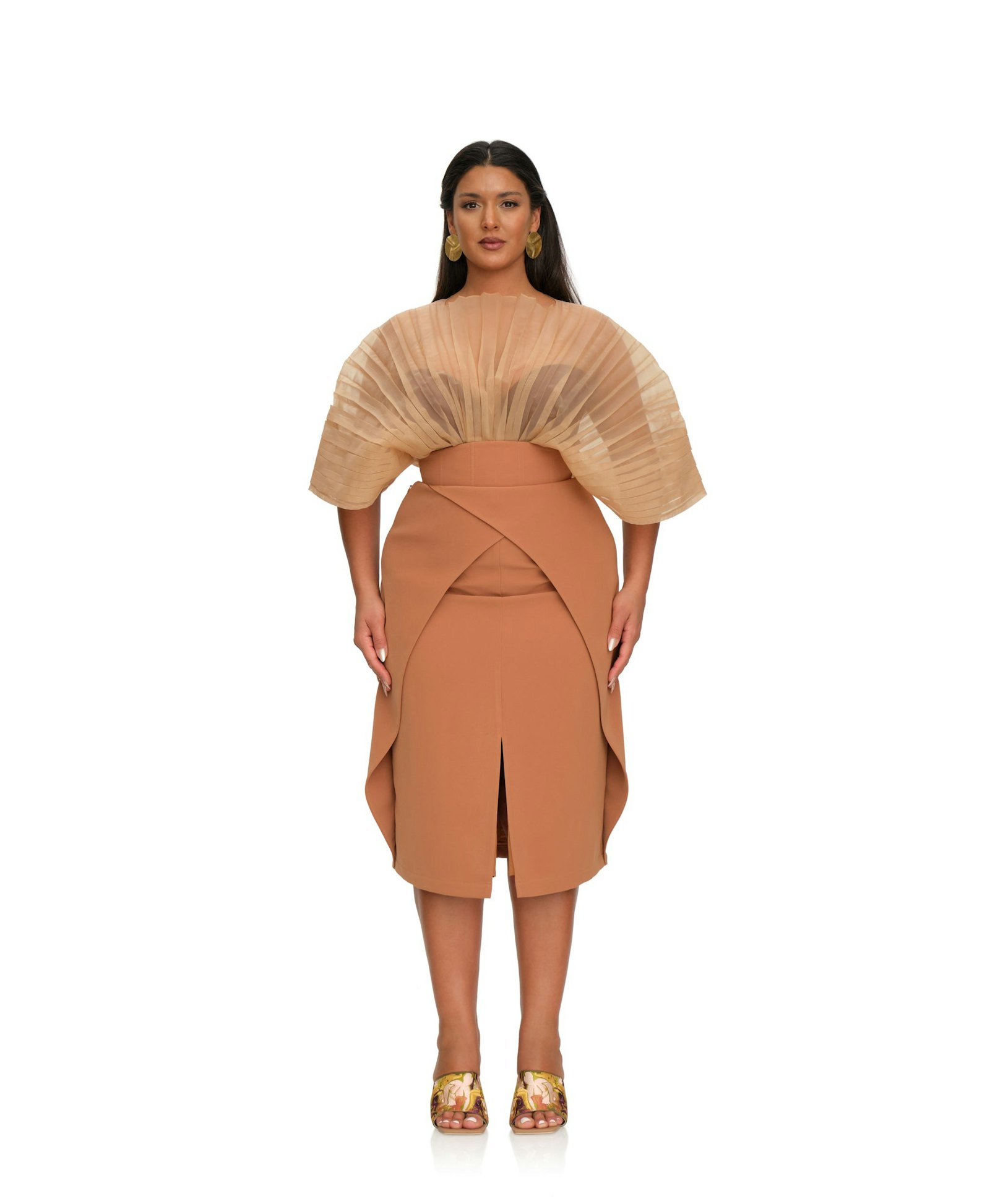 SITA CORSET SKIRT - DUST made by Andrea Iyamah