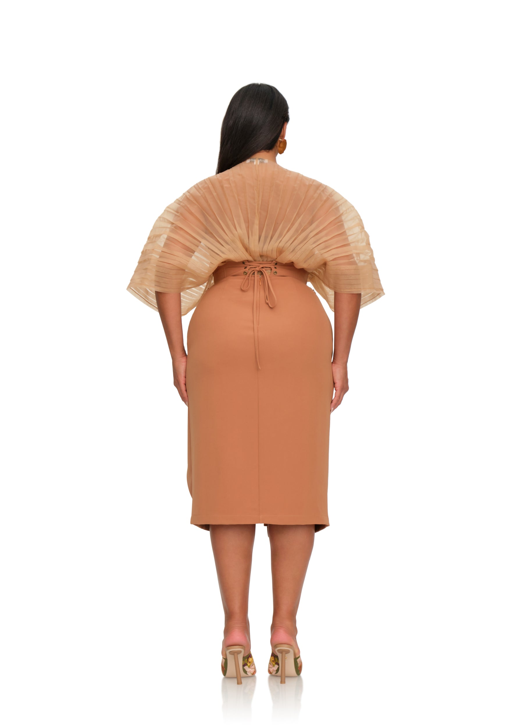 Shop Andrea Iyamah Sita Corset Skirt