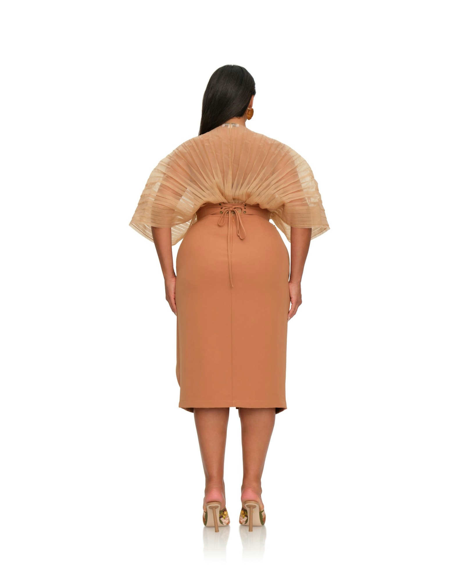 SITA CORSET SKIRT - DUST made by Andrea Iyamah