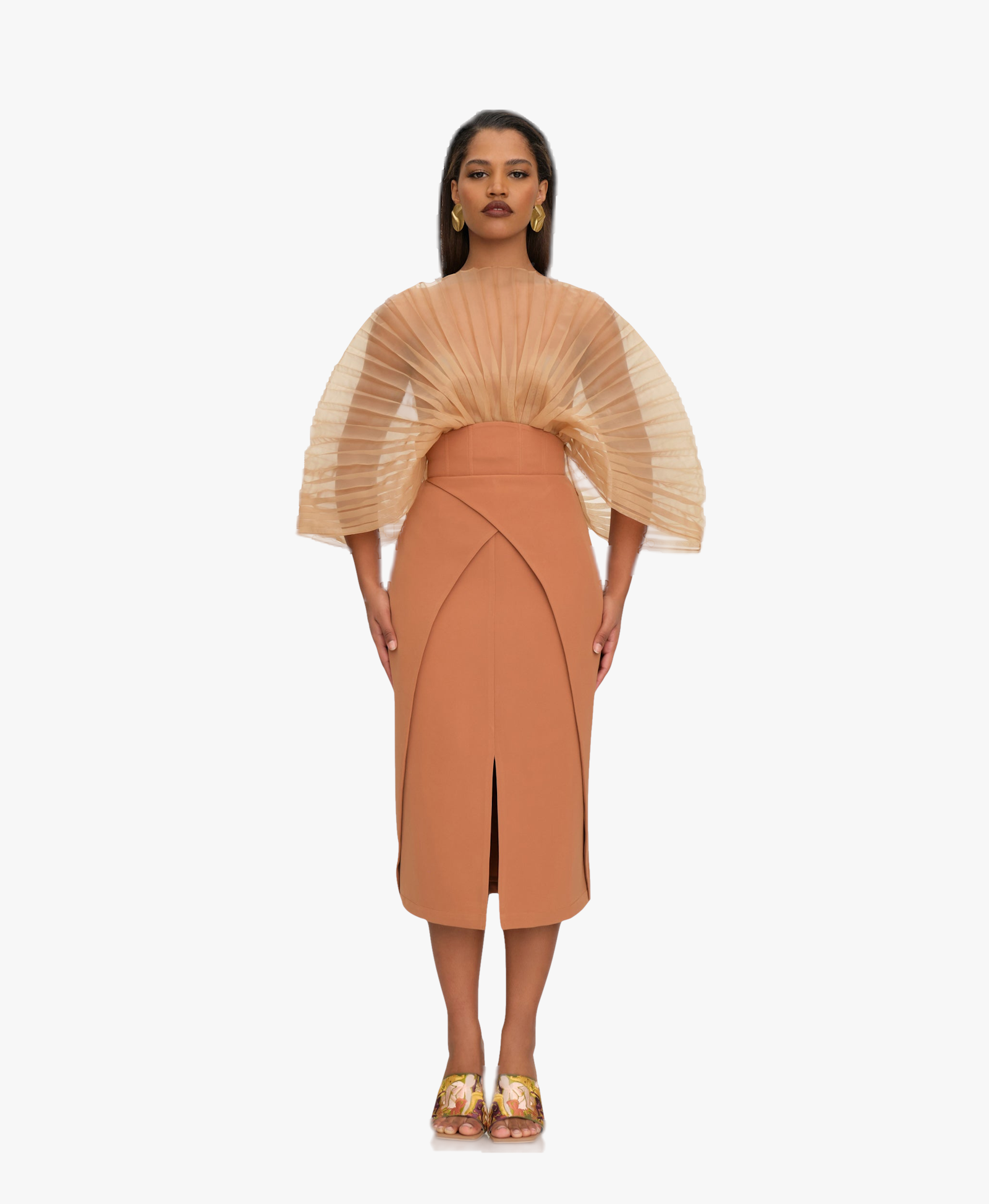 SITA CORSET SKIRT - DUST made by Andrea Iyamah