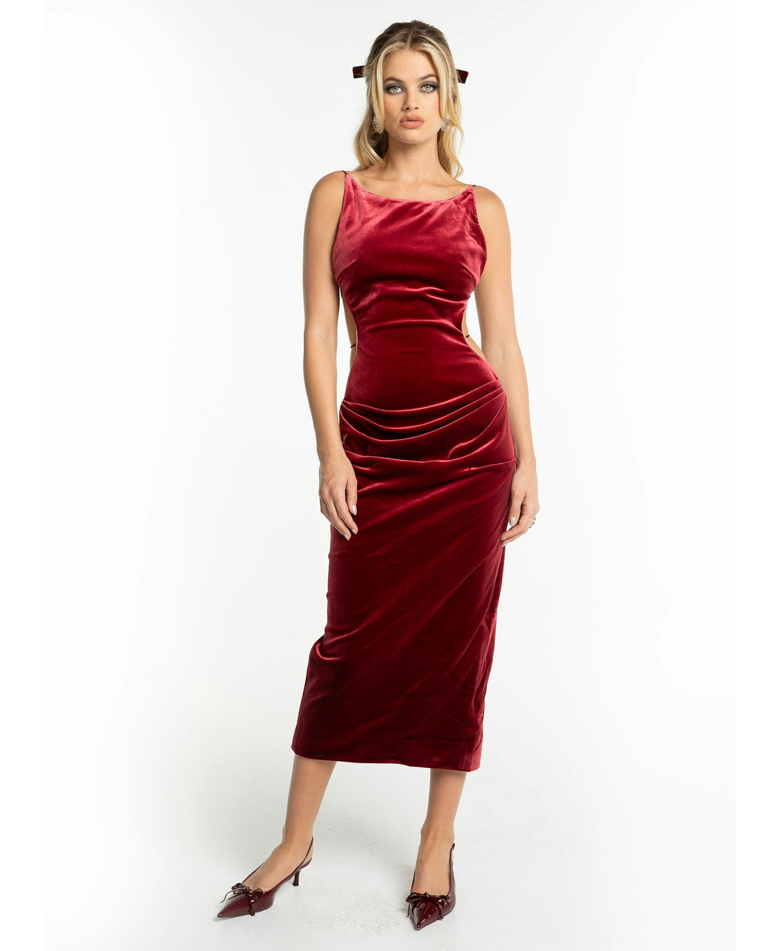 Cristina Dress (Red) made by Nana Jacqueline