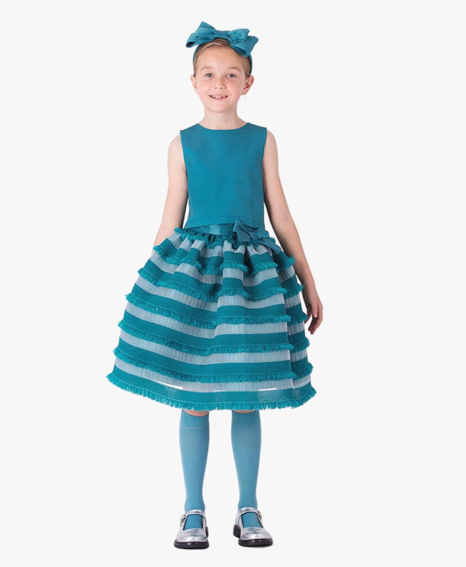 Feather Stripes Girls Outfit | 2 Pieces made by Mama Luma