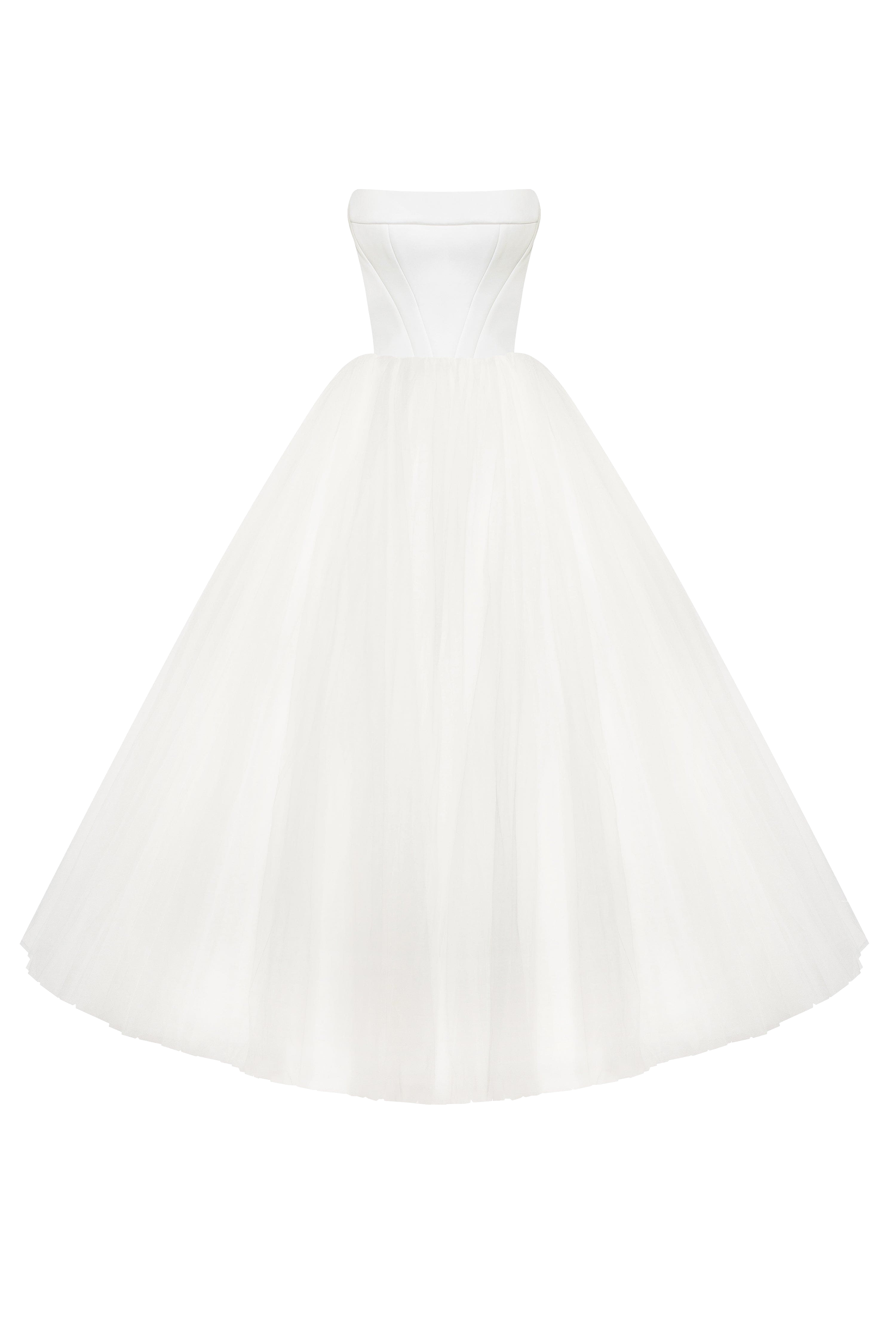 Shop Milla Spectacular Tulle Evening Co In White