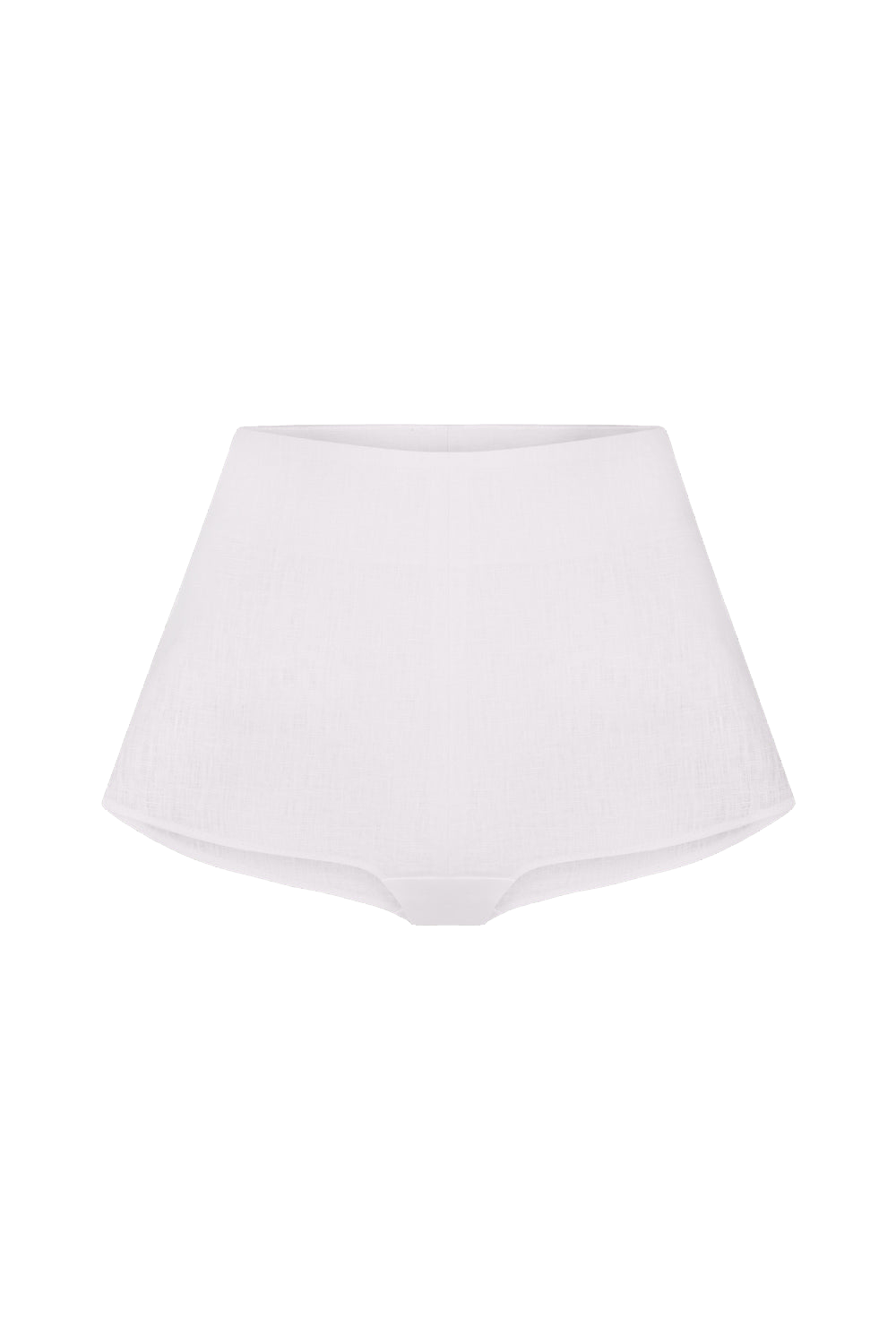 Total White Linen Shorts In White