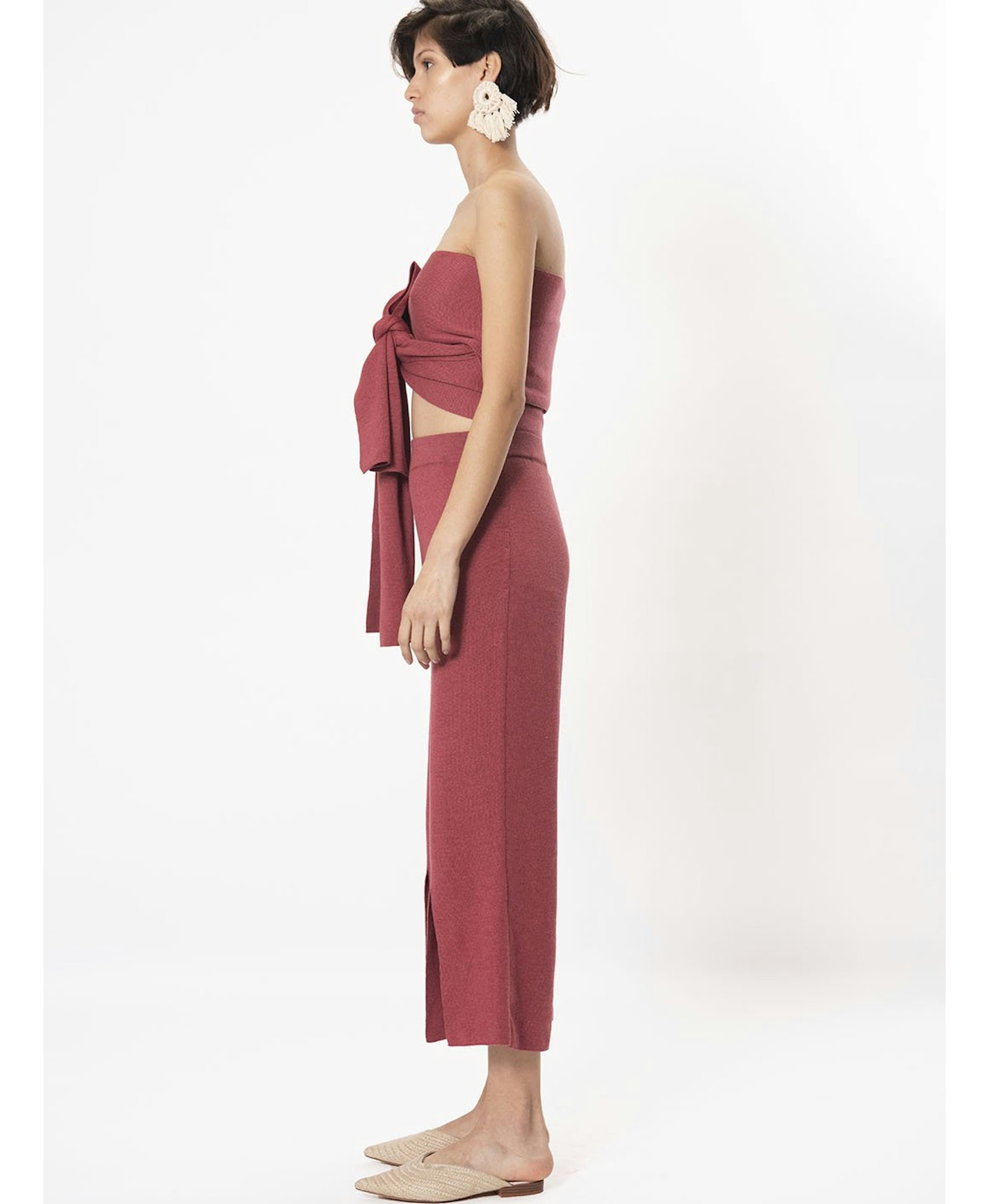 ANTONIA pants in Red made by AYNI
