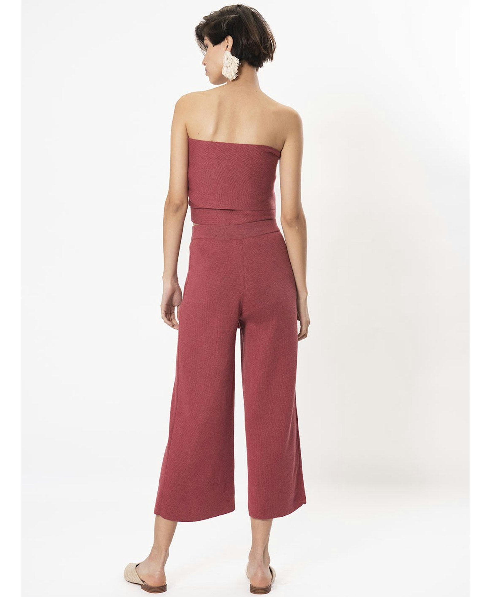 ANTONIA pants in Red made by AYNI