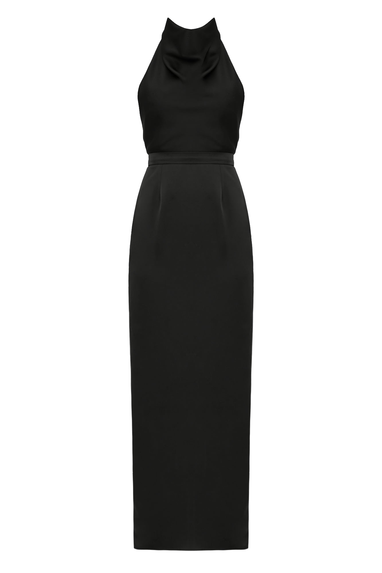 Shop Undress Casandra Black Cowl Neck Long Evening Dress