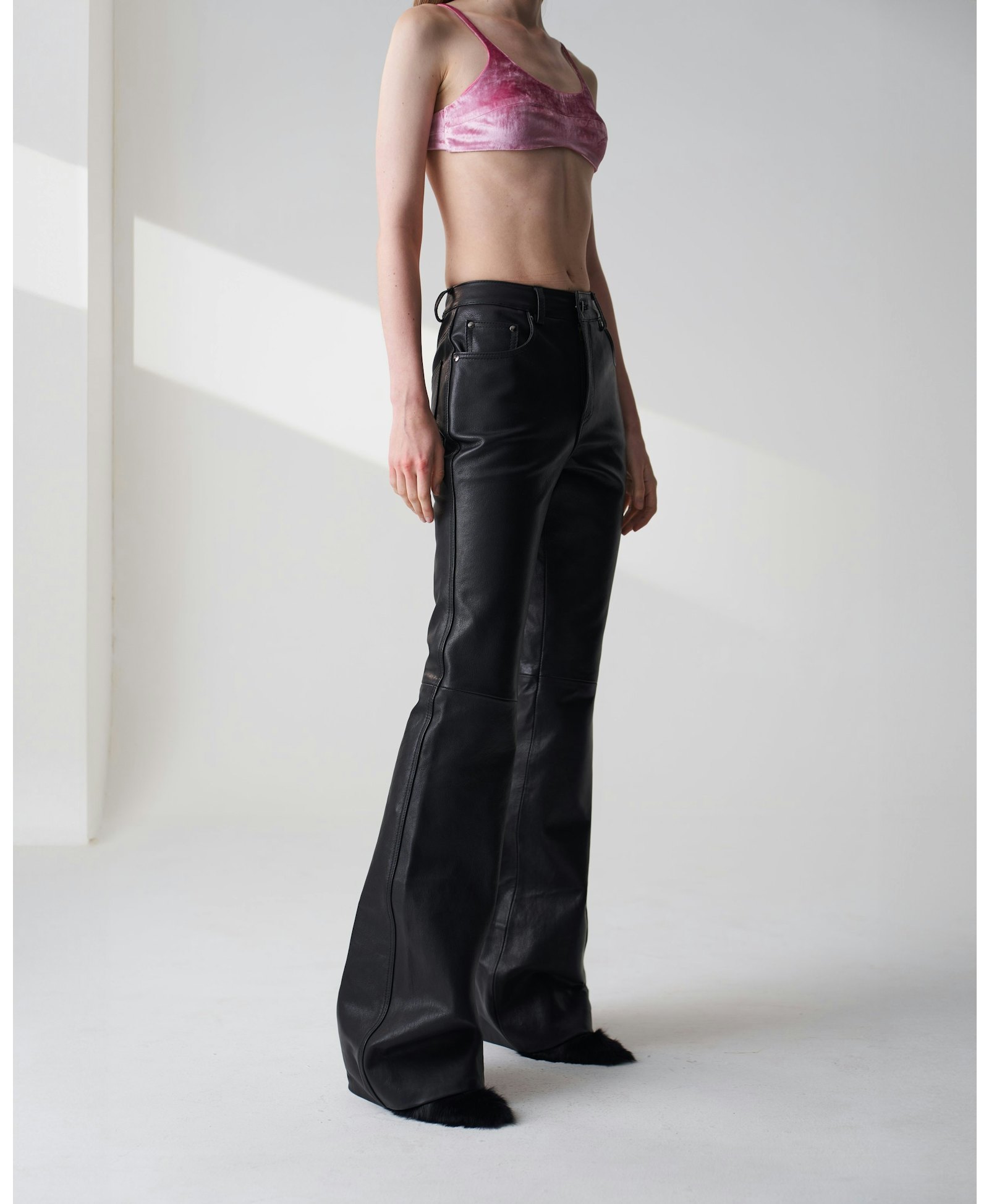Black Leather Trousers made by Szabo Sihag