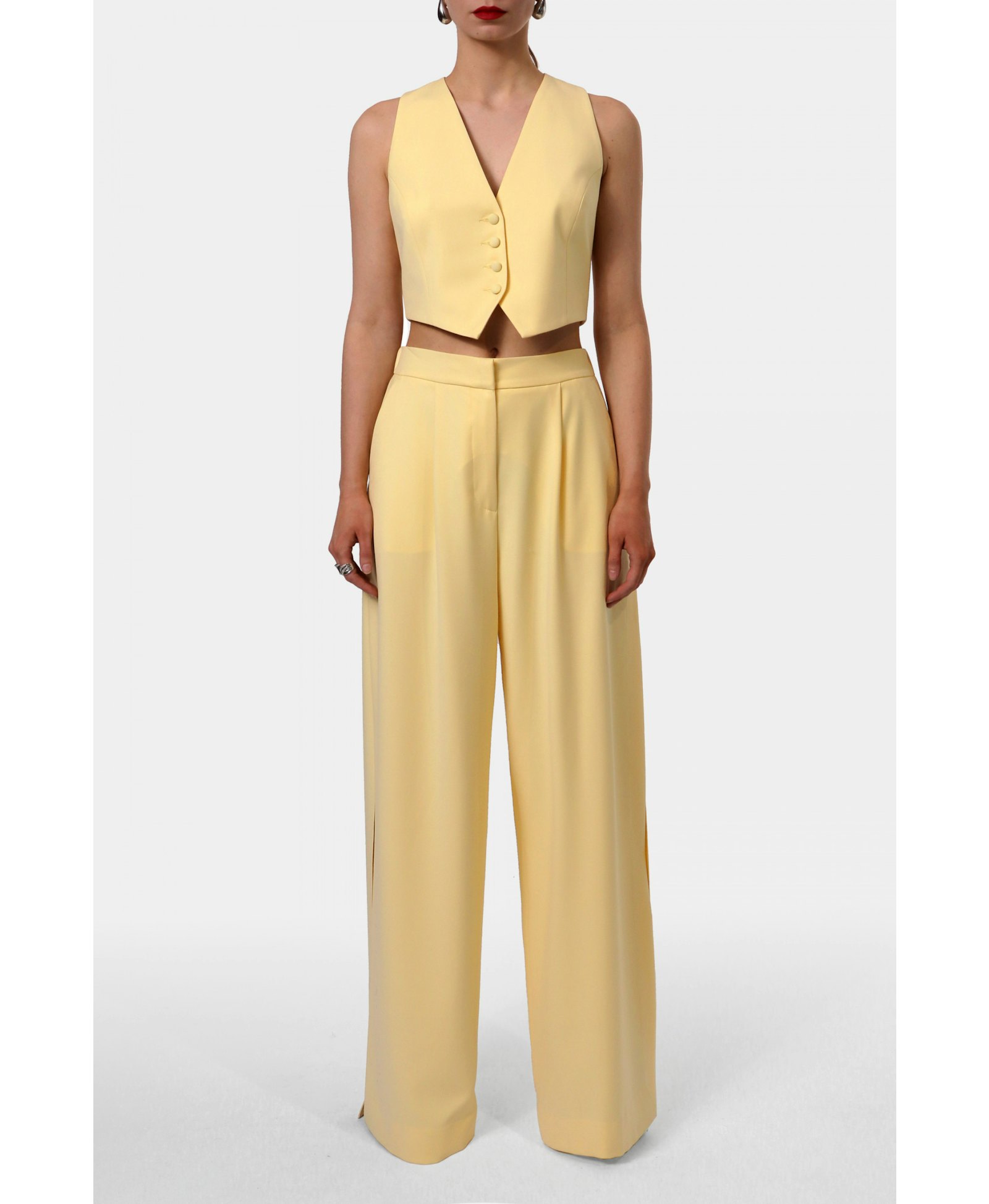 Pants Omena Butter Yellow made by HALEWSKI