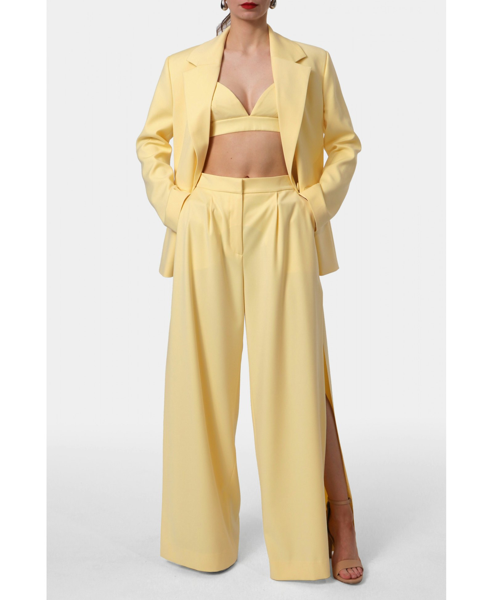 Pants Omena Butter Yellow made by HALEWSKI