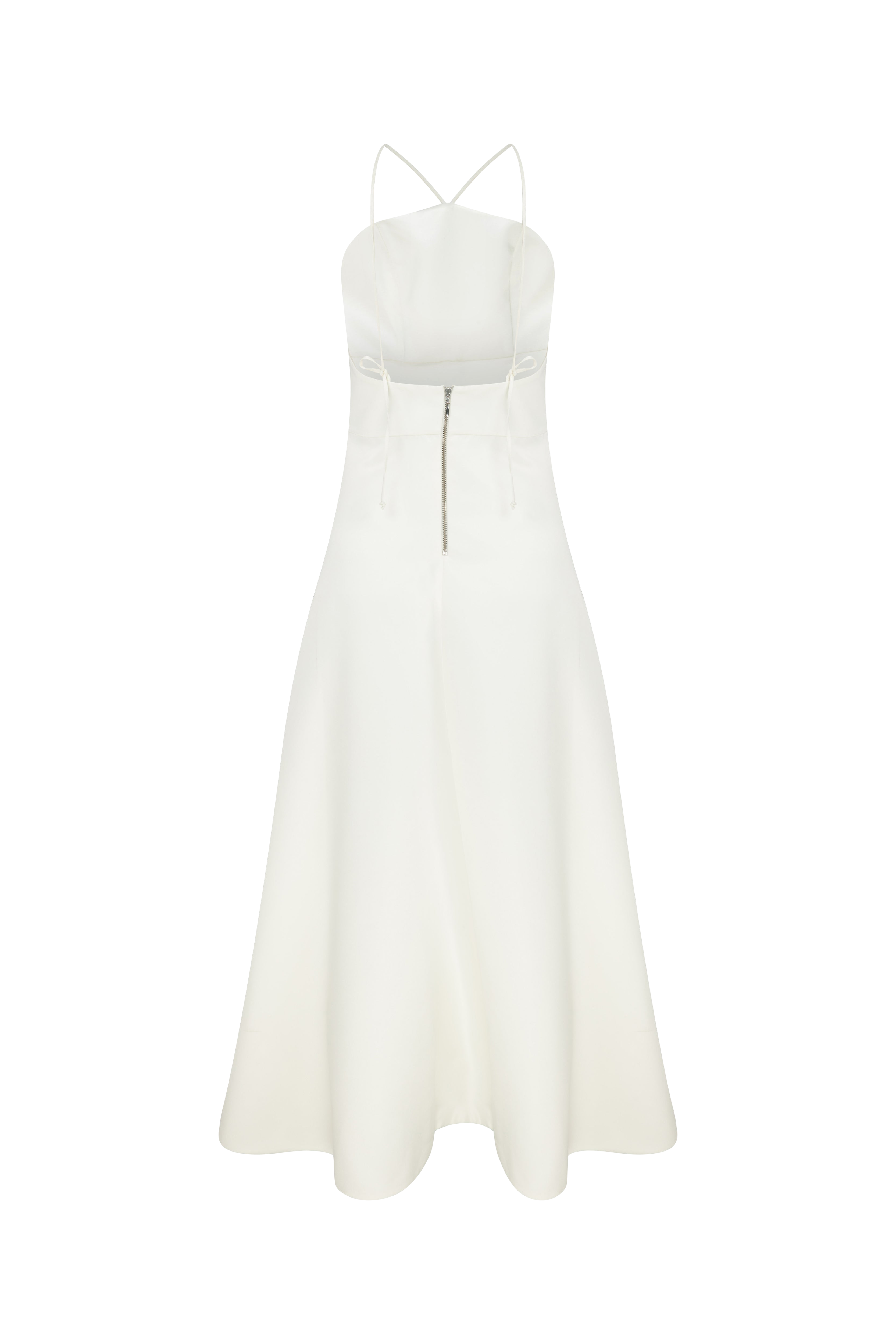 GIOVANNA Cowl Neck Silk Maxi Dress (Gray Italian Silk) – Zoo Label