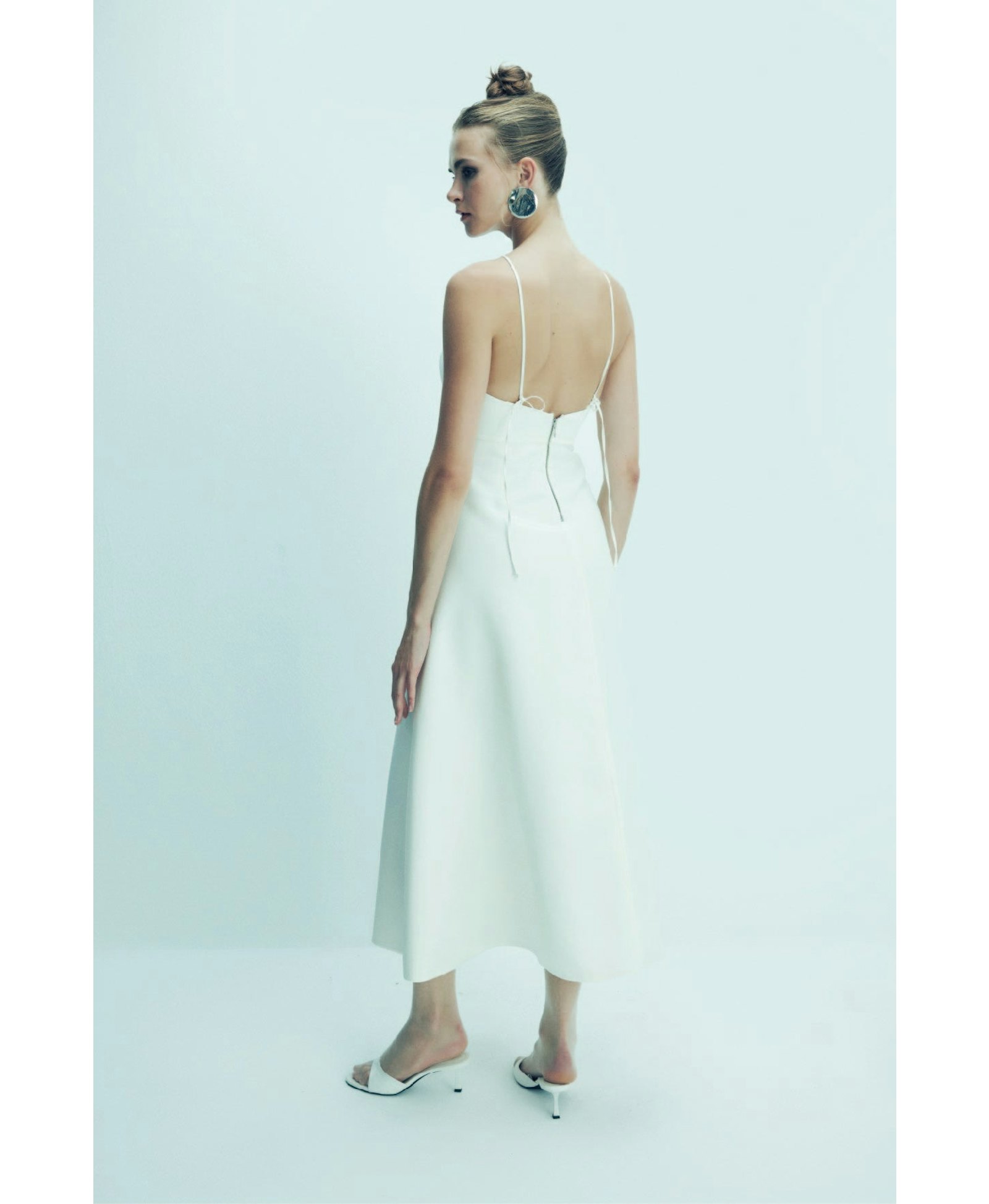 Riley Midi Dress in Vanilla Ice made by Nazli Ceren