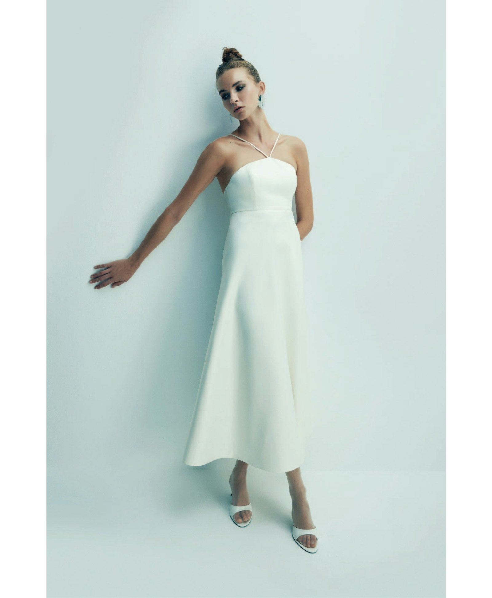 Riley Midi Dress in Vanilla Ice made by Nazli Ceren