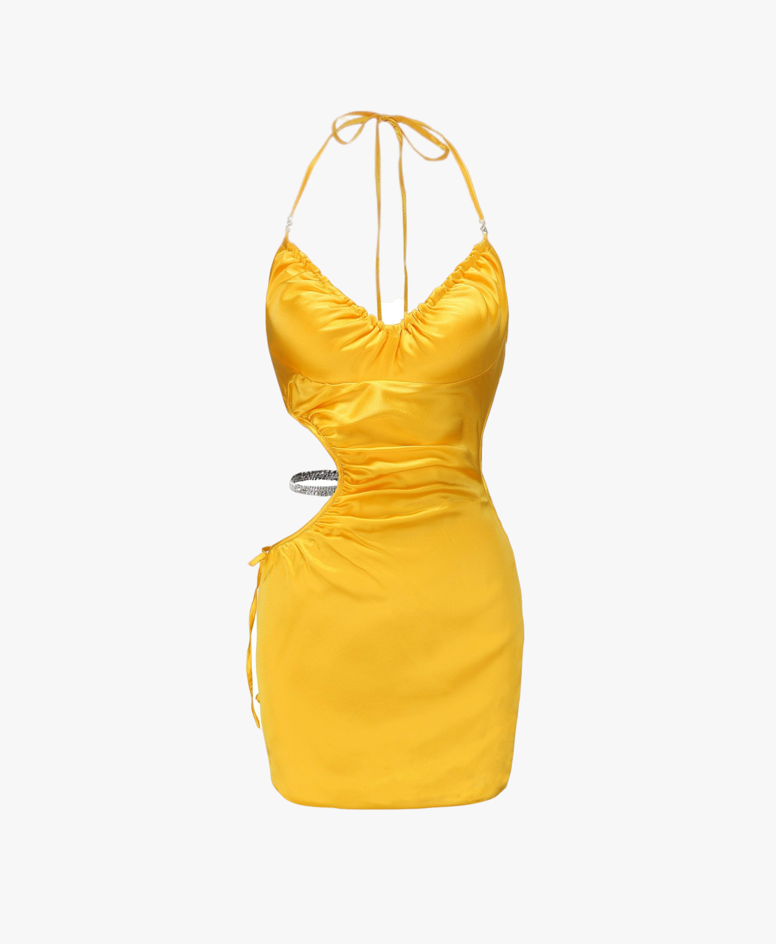 Yellow June Halter Dress (Final Sale) made by Nana Jacqueline