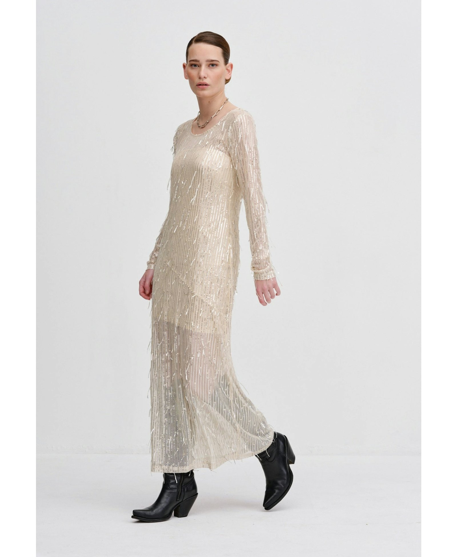 Christy Dress - Dessert silver made by HERSKIND