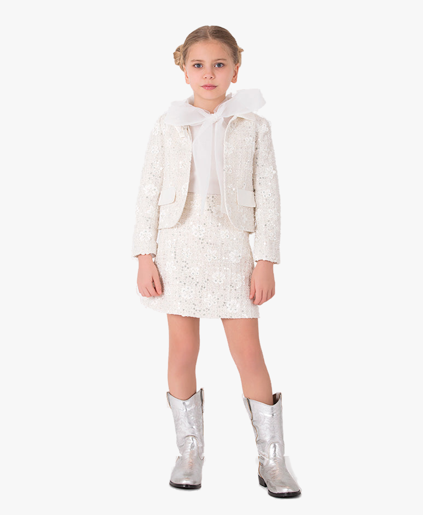 Sequin Bow Jacket made by Mama Luma