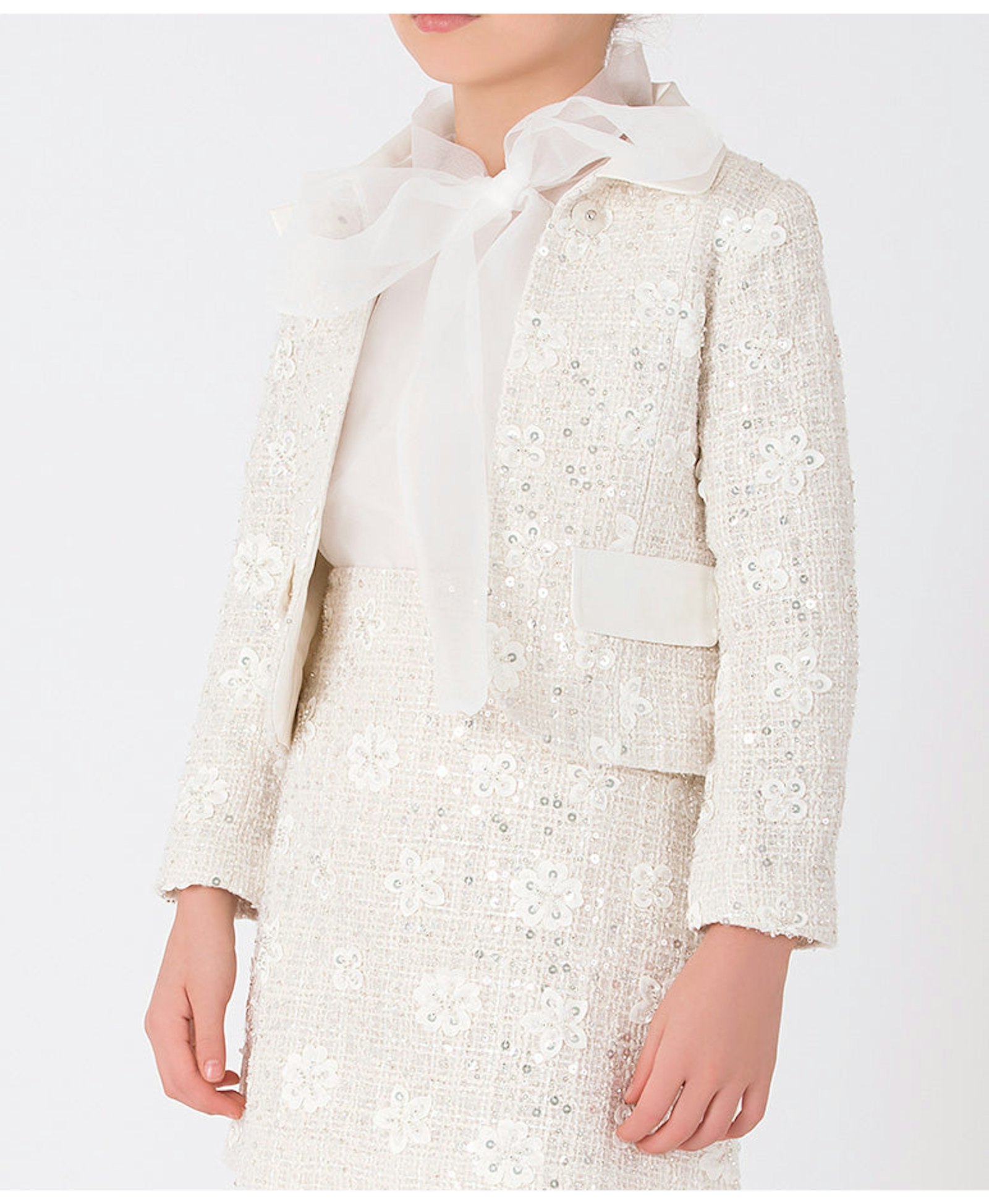 Sequin Bow Jacket made by Mama Luma