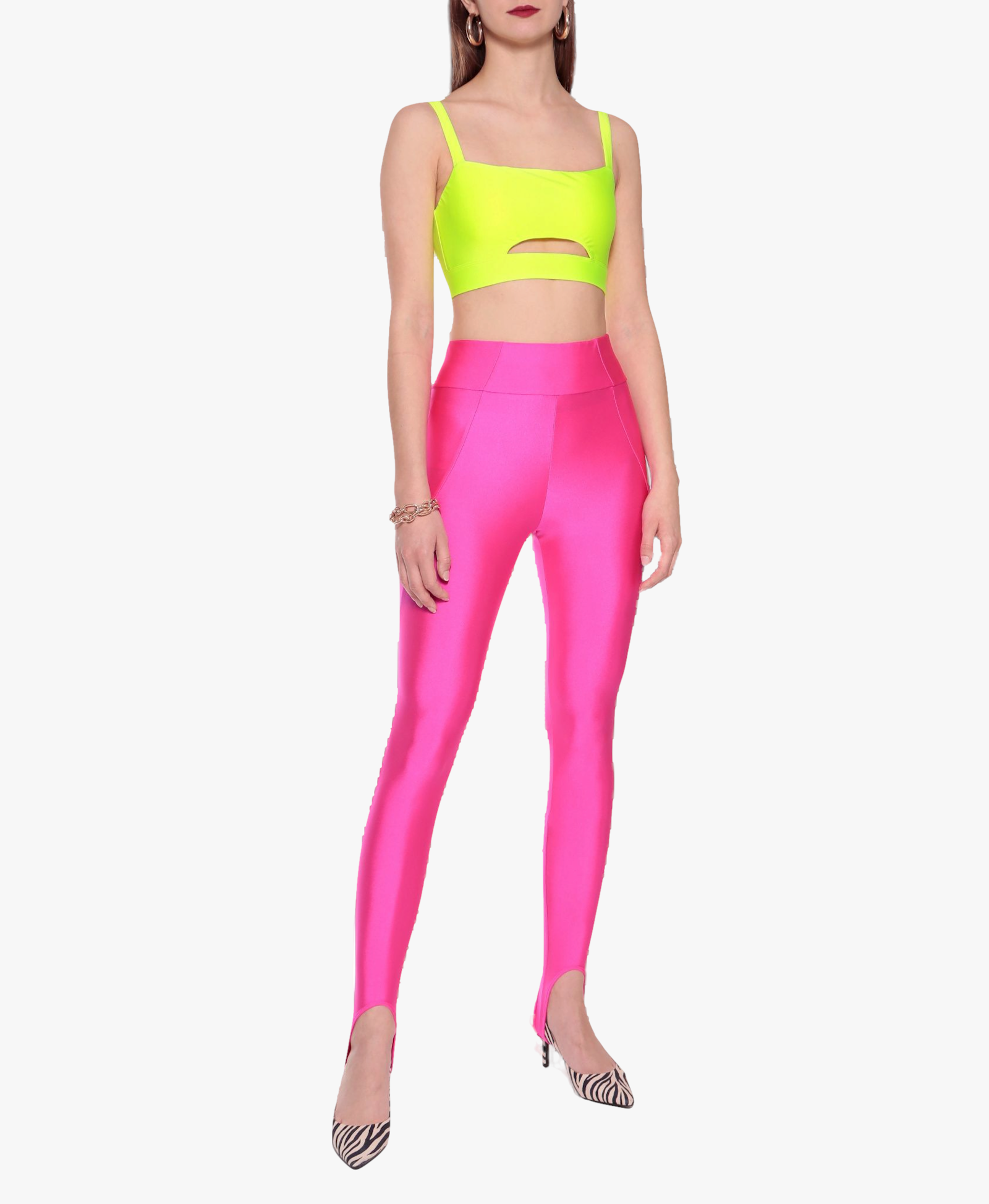 Pants Gia Plastic Pink made by HALEWSKI