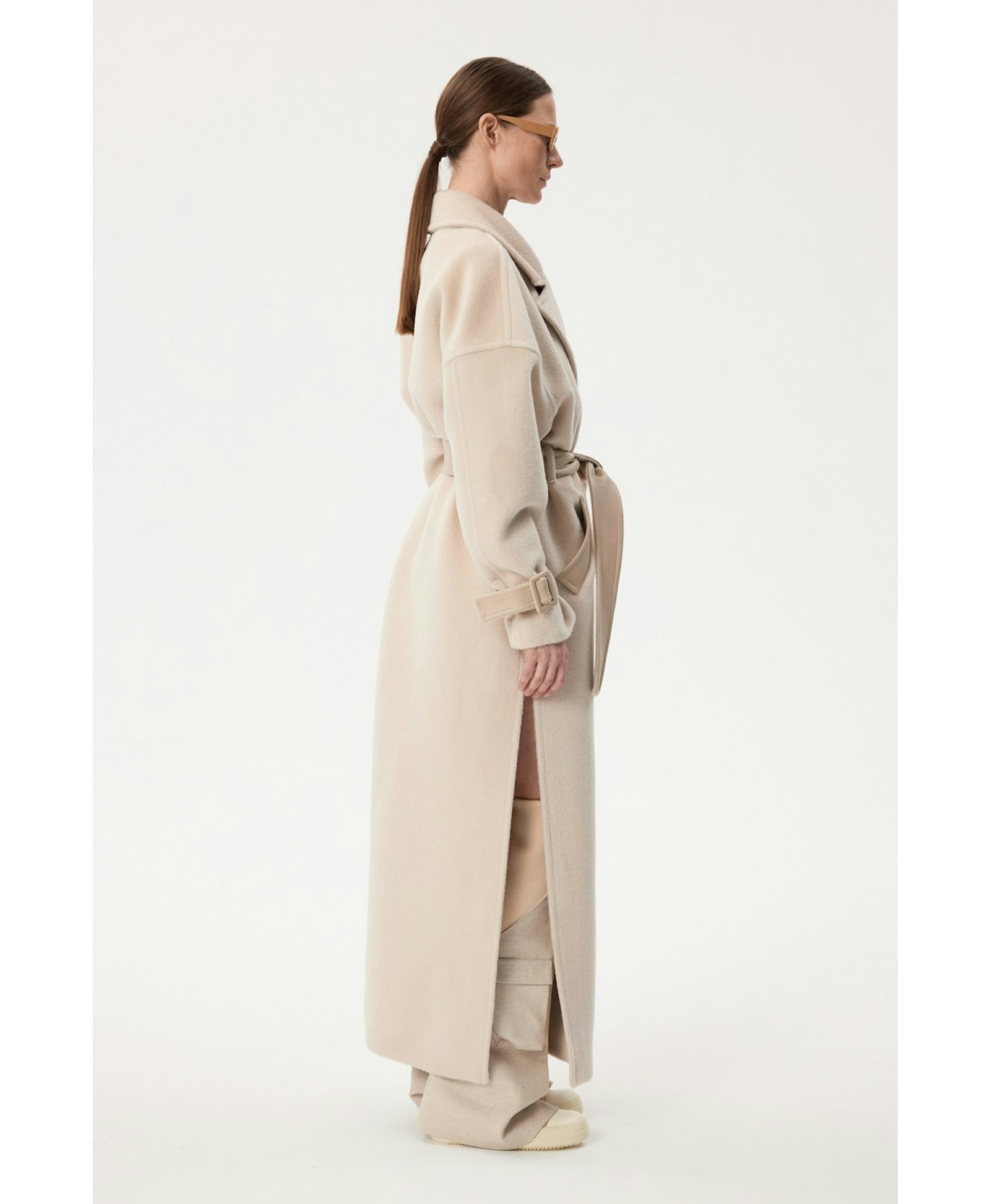 Long Alpaca Coat made by YAVORSKA