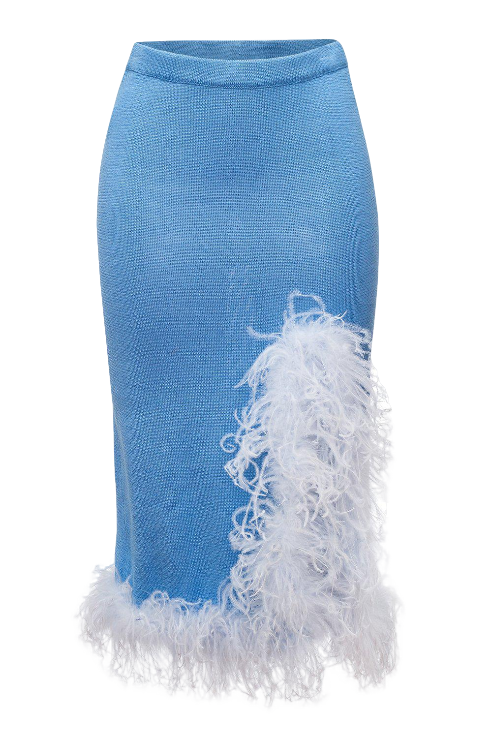 Shop Andreeva Blue Knit Skirt