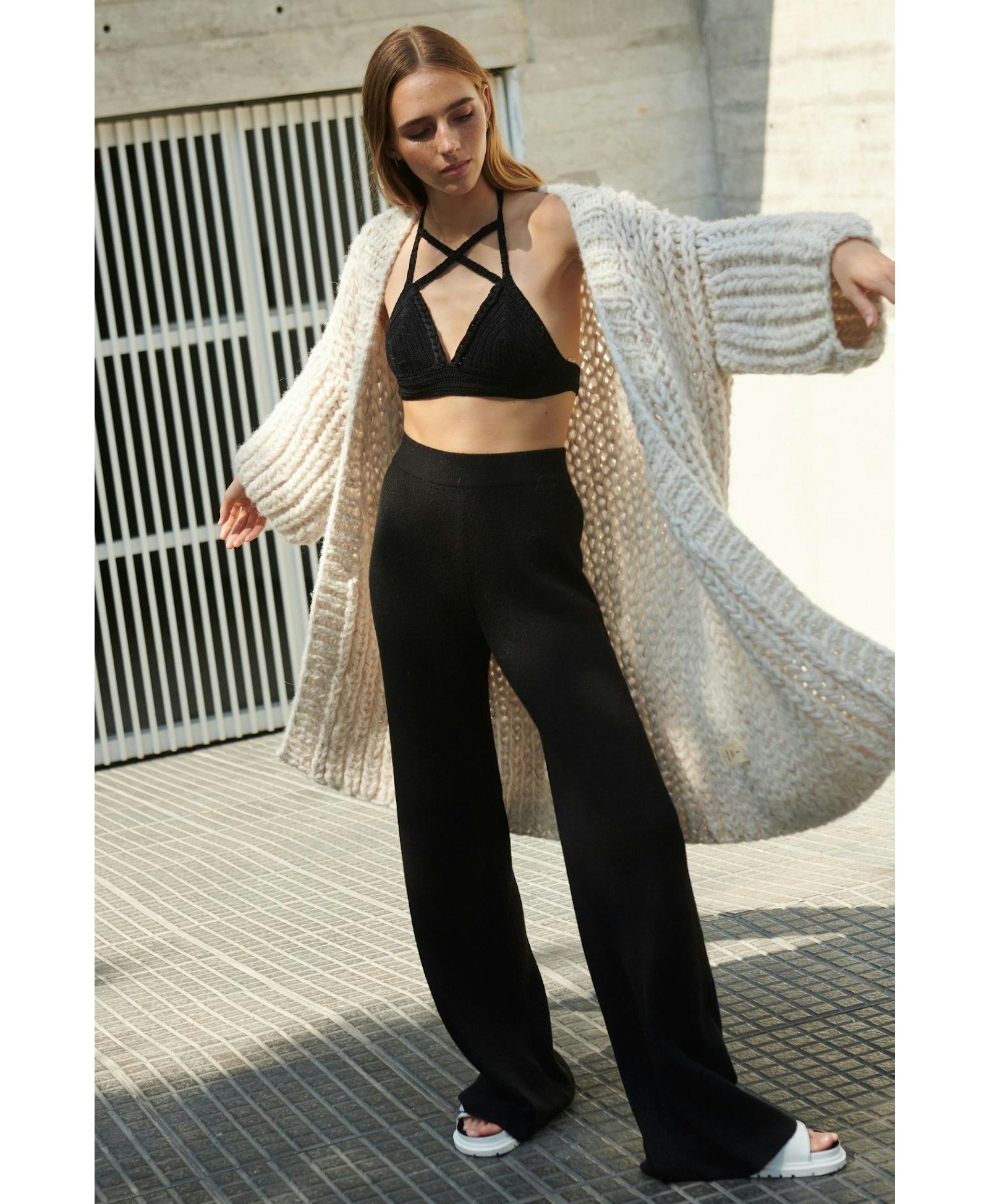 KONI Cardigan (30% OFF) in Beige made by AYNI