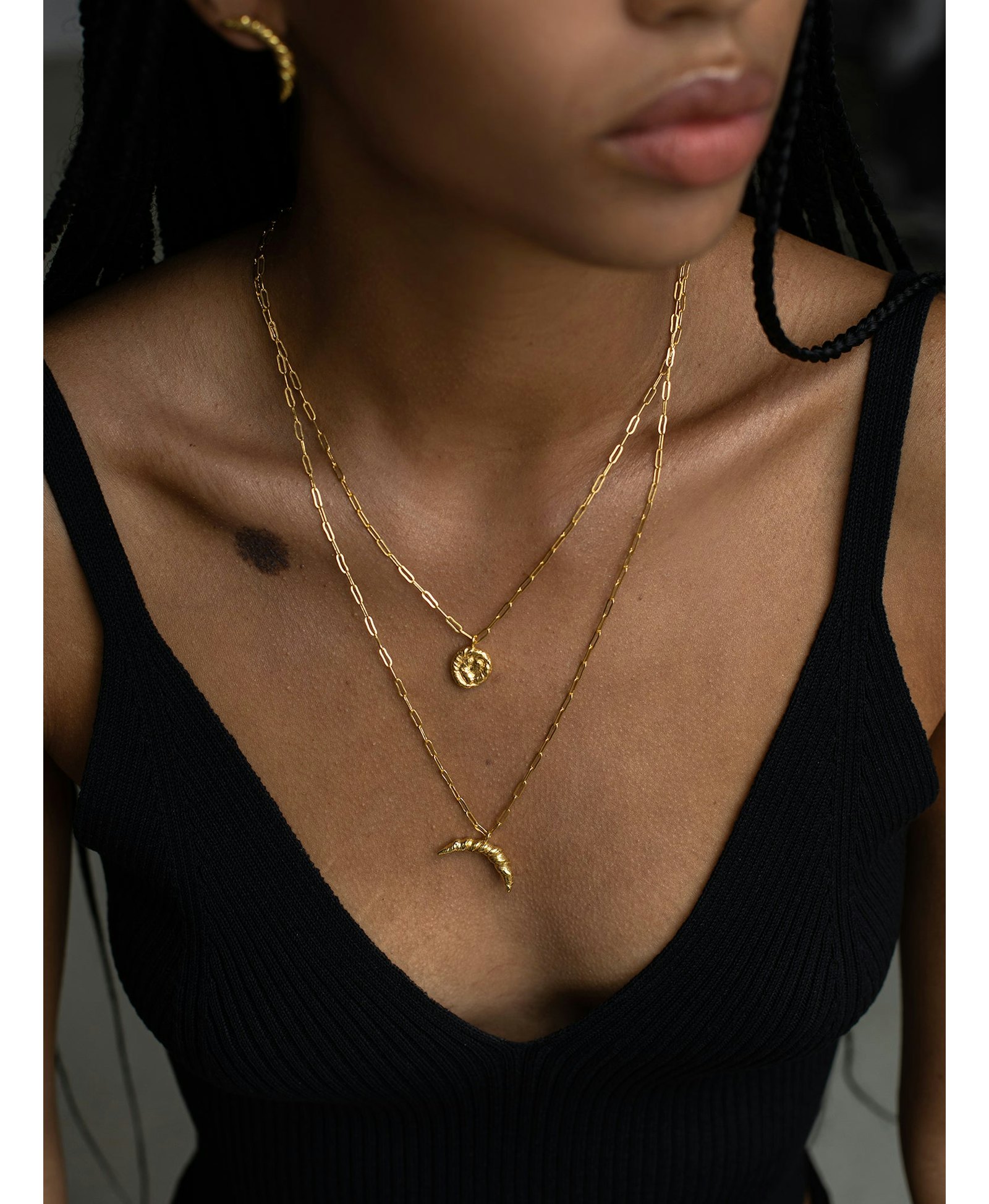 Nautilus Pendant Necklace Gold in Gold made by Eva Remenyi