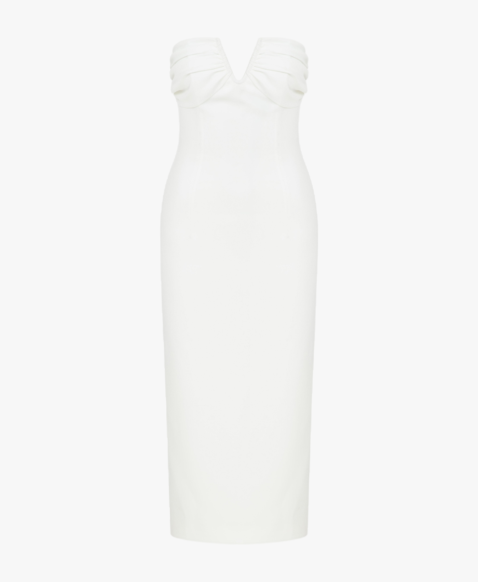 Miora Crepe Midi Dress in Vanilla Ice made by Nazli Ceren