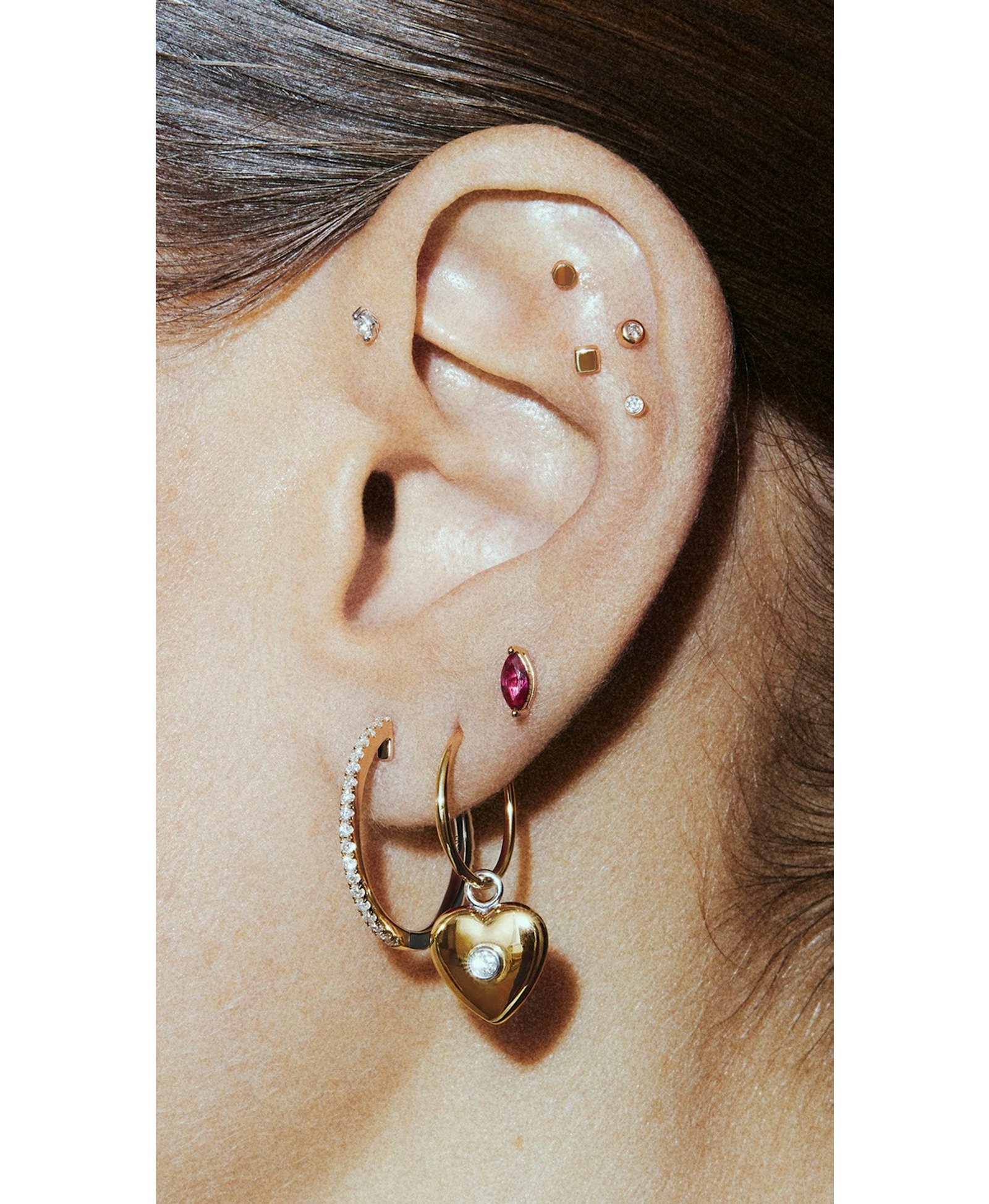 FENGAN PENDANT - WHITE DIAMOND & YELLOW GOLD made by ENNUI