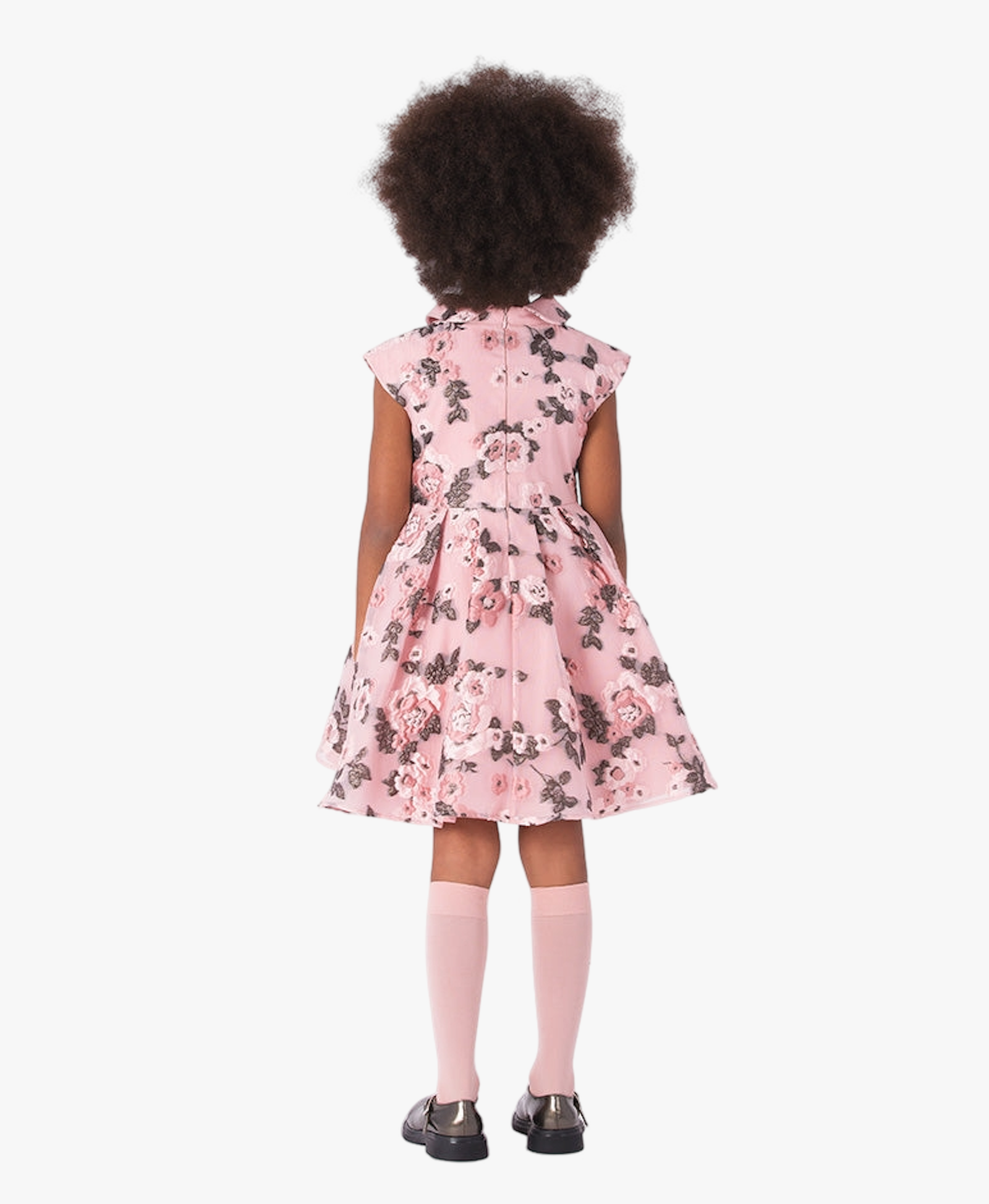 Floral Jacquard Girls Dress made by Mama Luma