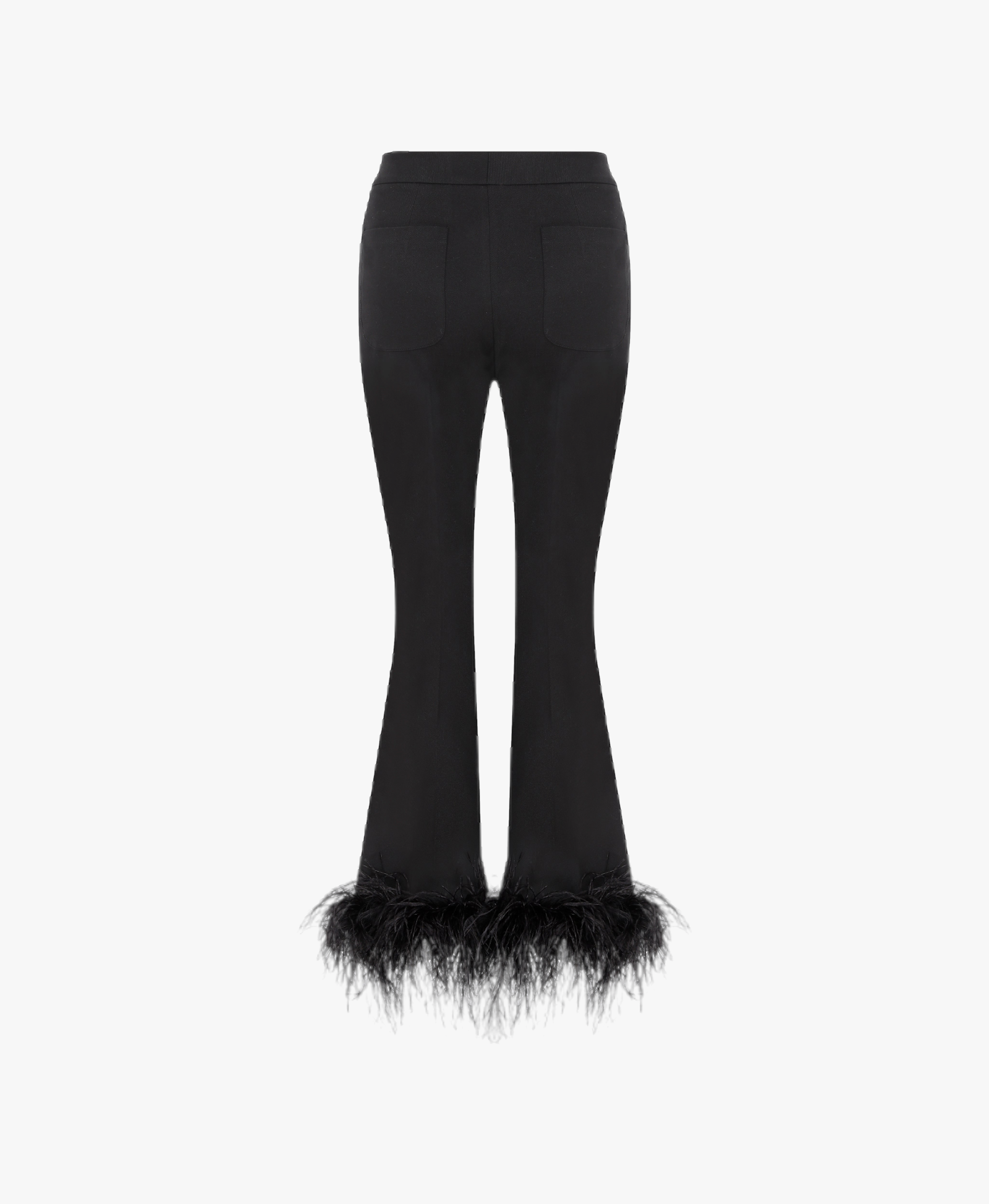 NEO - TROUSERS WITH OSTRICH FEATHERS in Black made by ILA