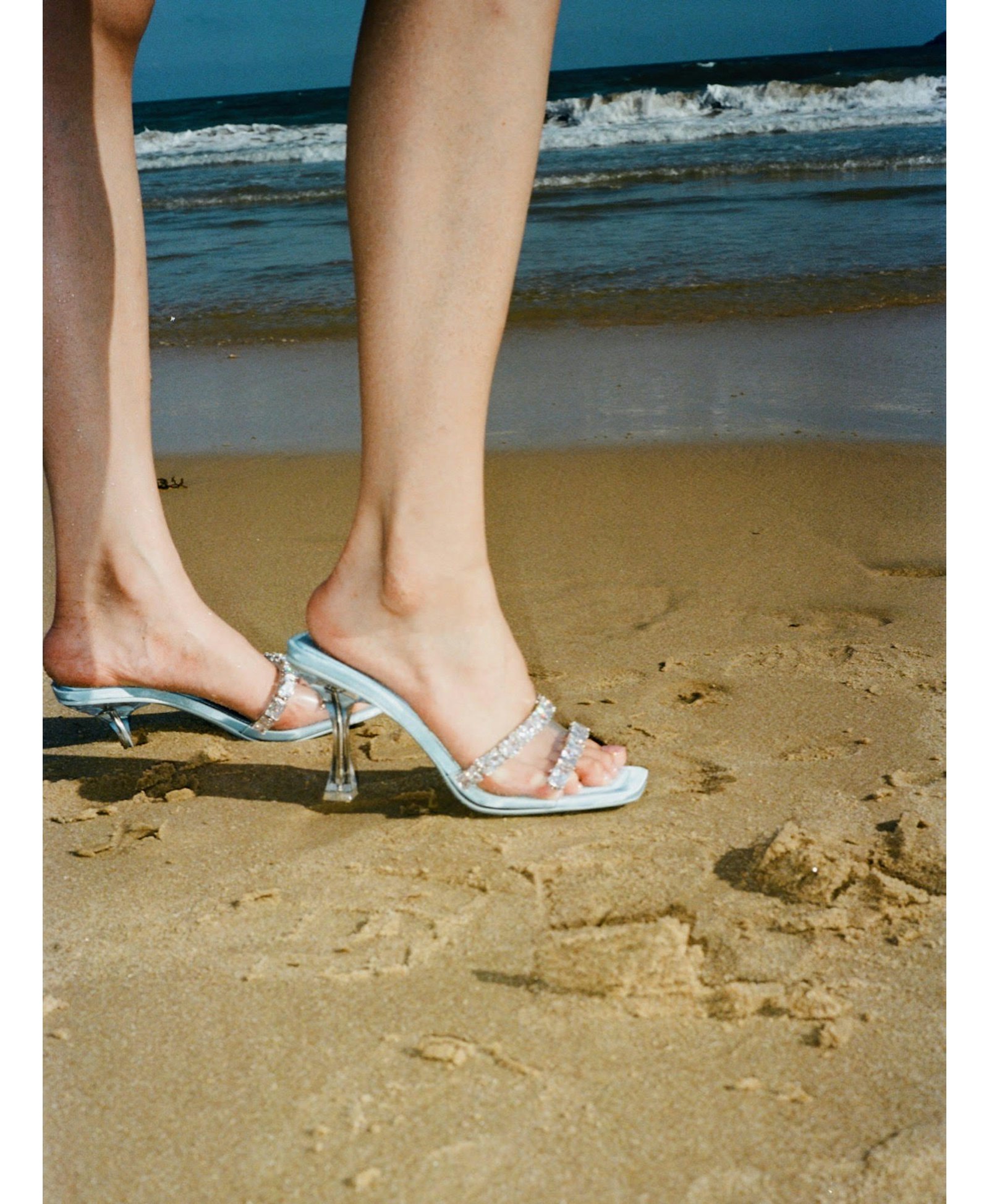 Blue Bellah Sandals (Final Sale) in Blue made by Nana Jacqueline