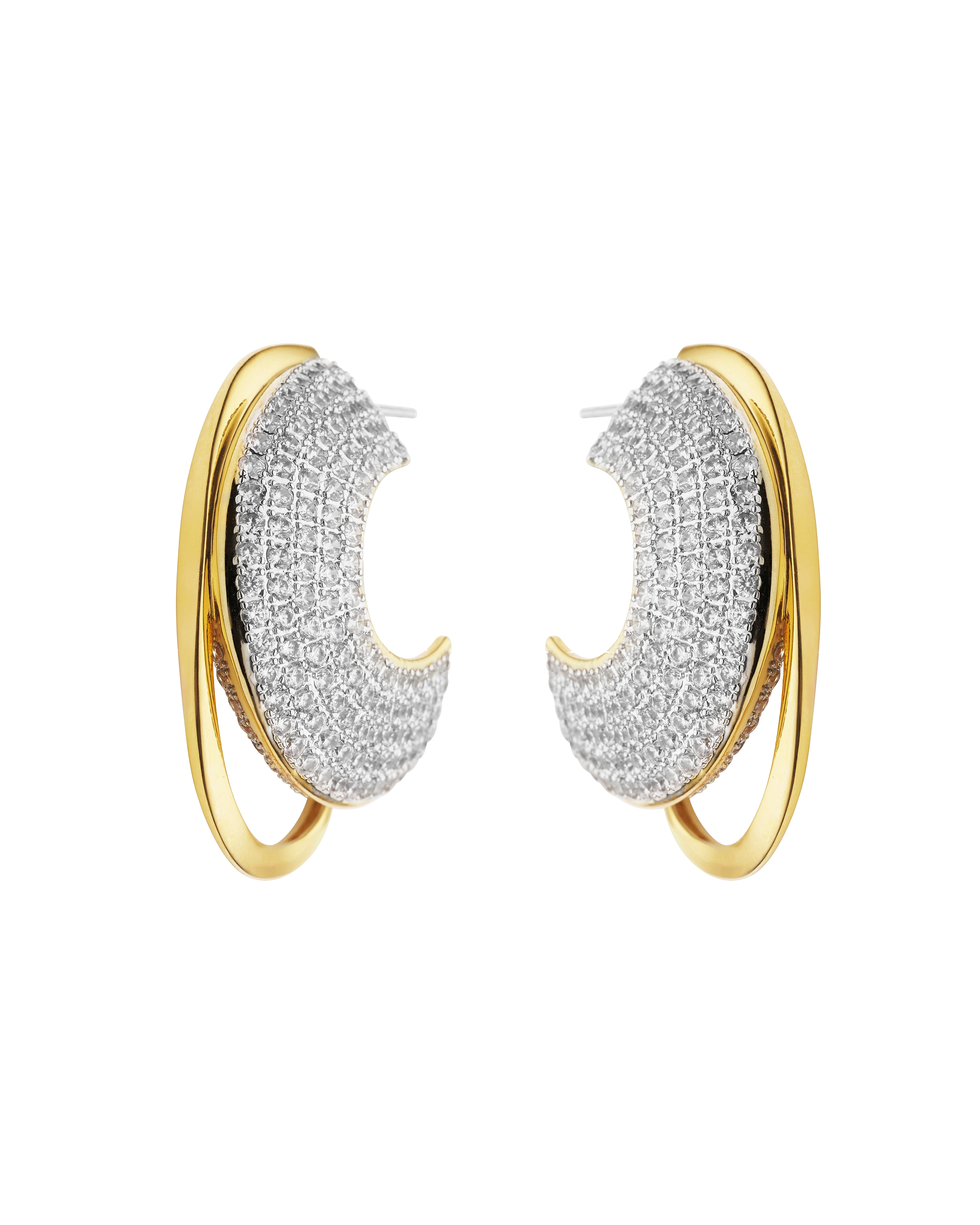 Amber Sceats Callie Earrings In Gold